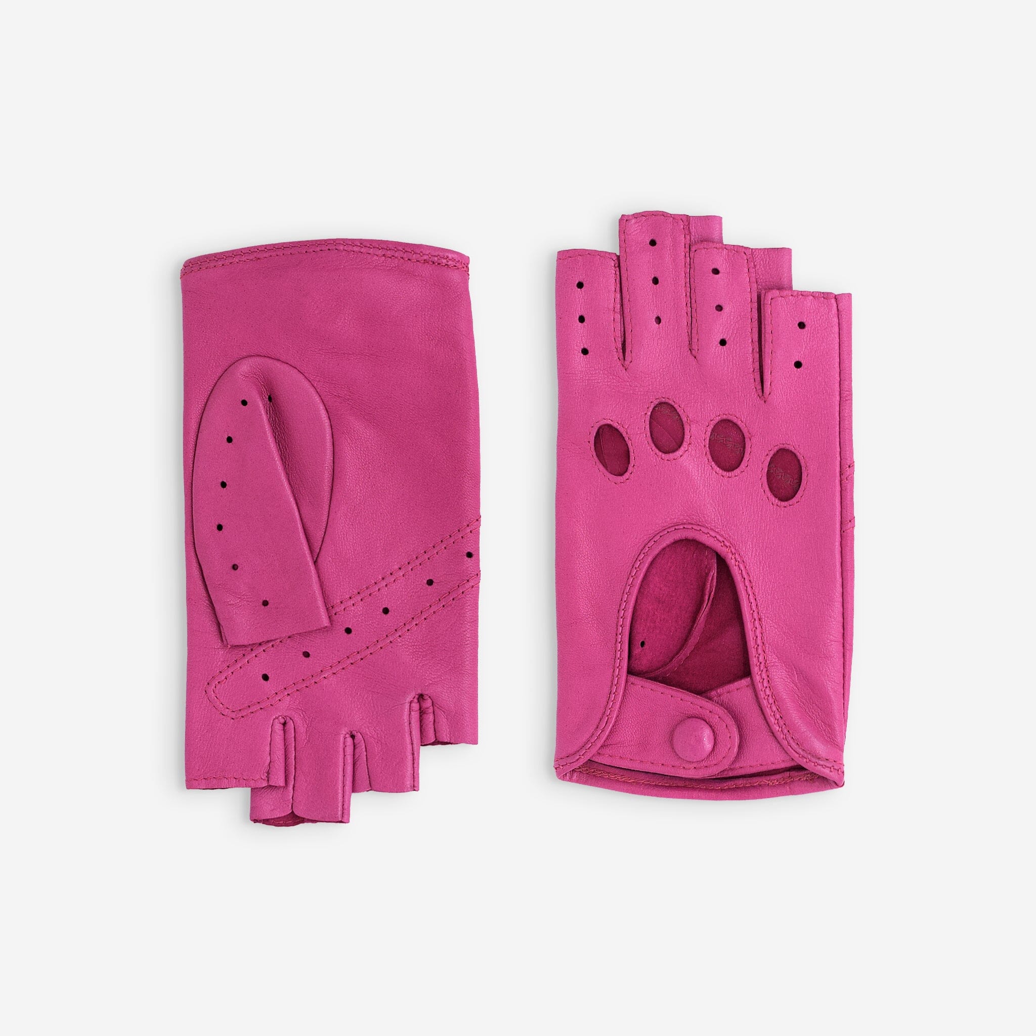 Gants de conduite, mitaines-cuir agneau-non doublé-21125NF Gant Glove Story Fuchsia 6.5