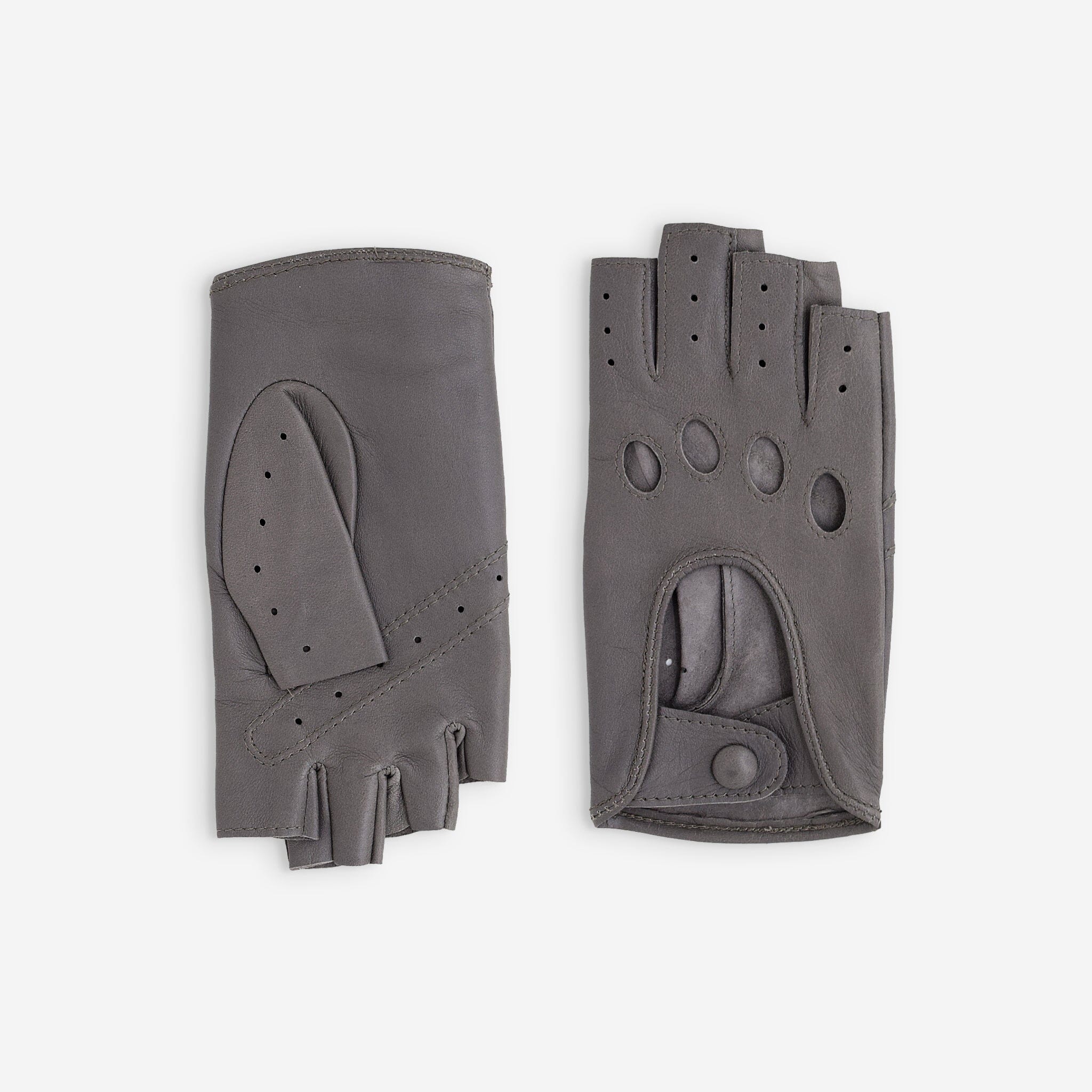 Gants de conduite, mitaines-cuir agneau-non doublé-21125NF Gant Glove Story Gris Clair 6.5