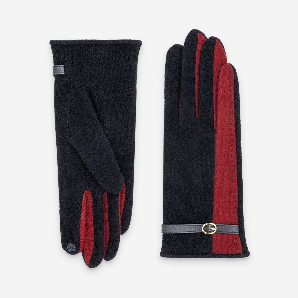 Gants femme 80% laine 20% nylon- Tactile- 31194NF Gants laine femme Glove Story Noir TU