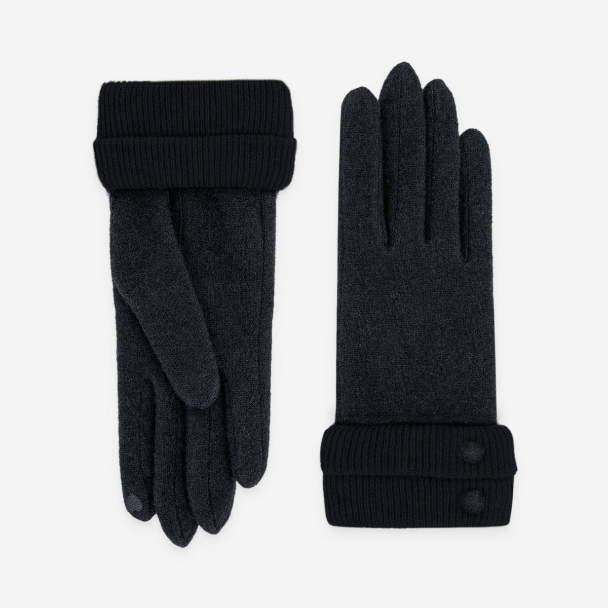 Gants femme 80% laine 20% nylon- Tactile- 31195NF Gants laine femme Glove Story Noir TU