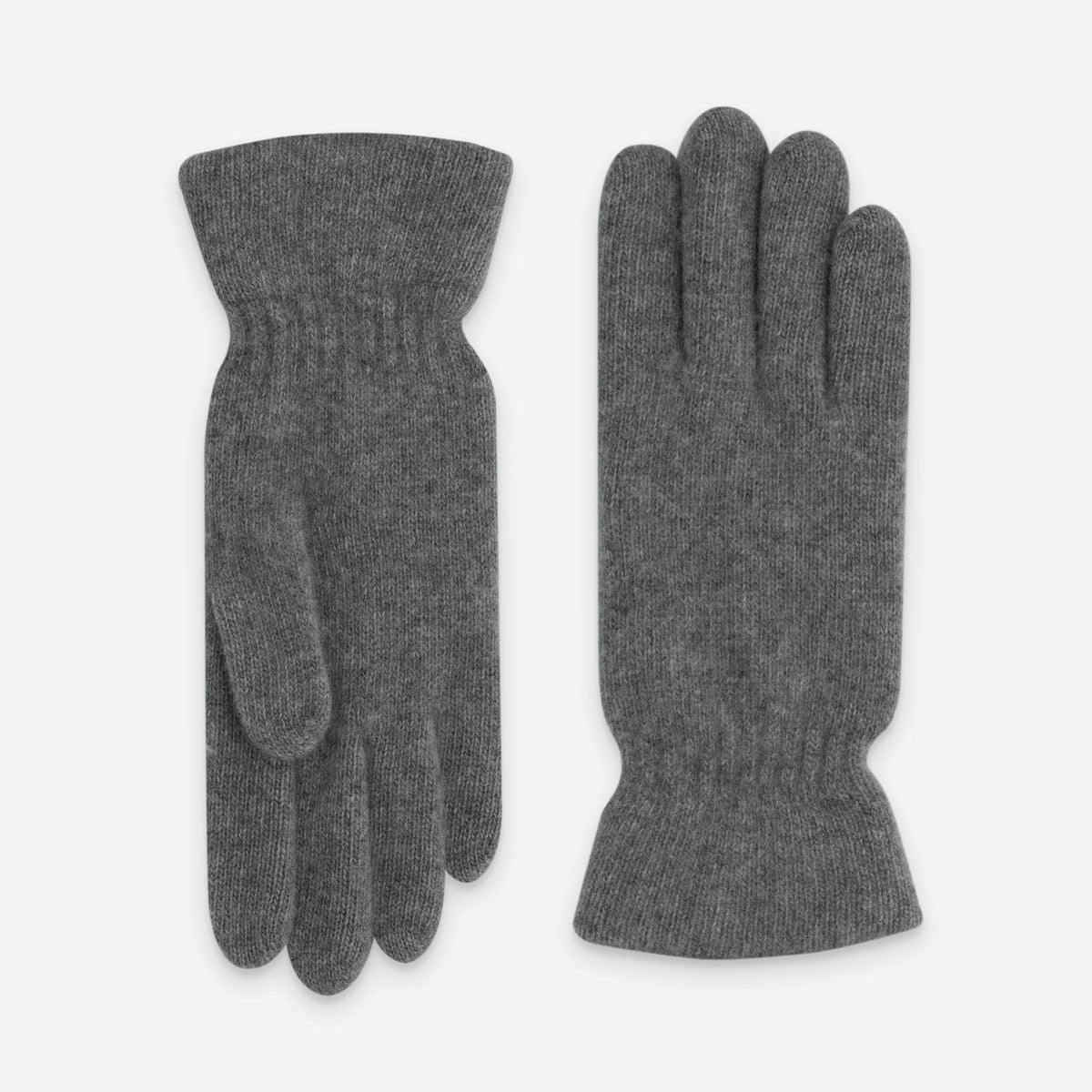 Gants femme en laine mérinos et cachemire, Gris – 33004NF
