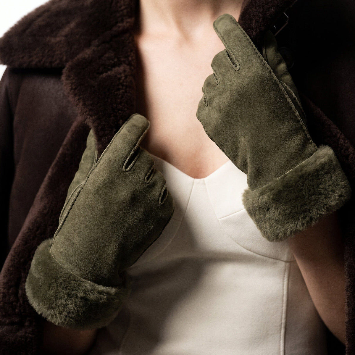 Gants femme cuir 100% mouton-21429SH Gants cuir femme prestige Glove Story