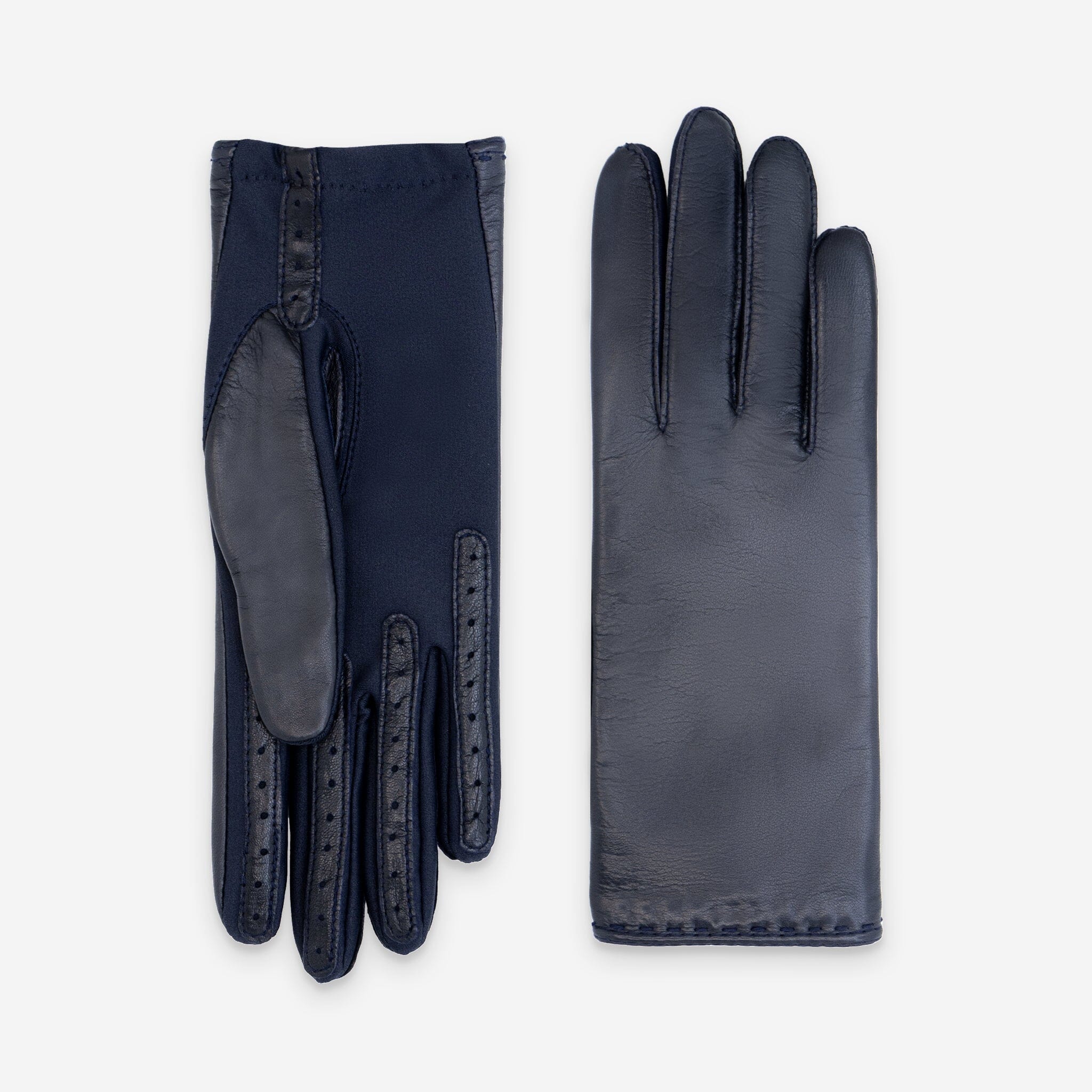 Gants flexicuir-agneau-spandex-100% polyester (microfibre)-11123MI Gants taille unique femme Glove Story Deep Blue TU