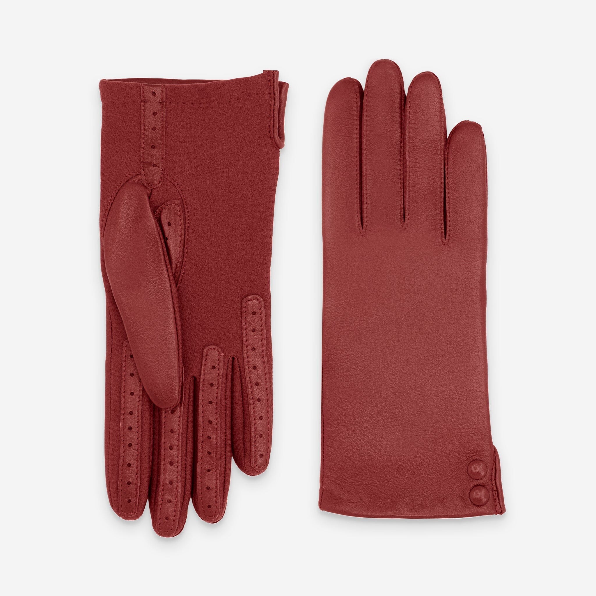 Gants flexicuir-agneau-spandex-100% polyester (microfibre)-11131MI Gants taille unique femme Glove Story Rouge TU