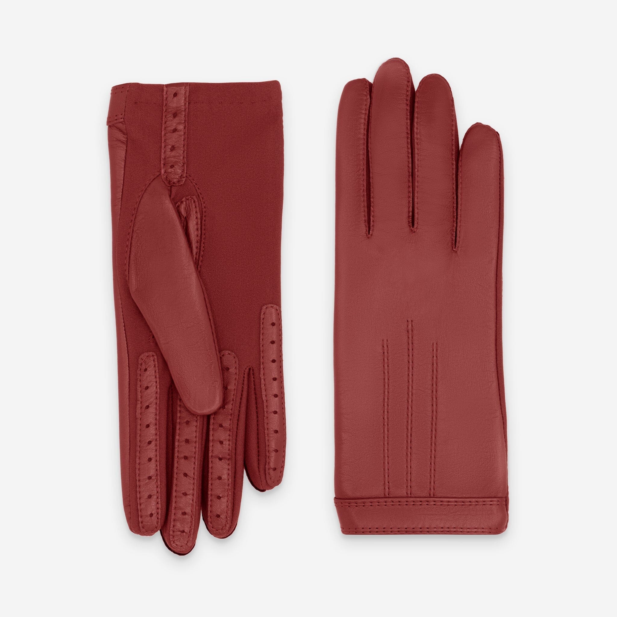 Gants flexicuir-agneau-spandex-100% polyester (microfibre)-11132MI Gants taille unique femme Glove Story Rouge TU