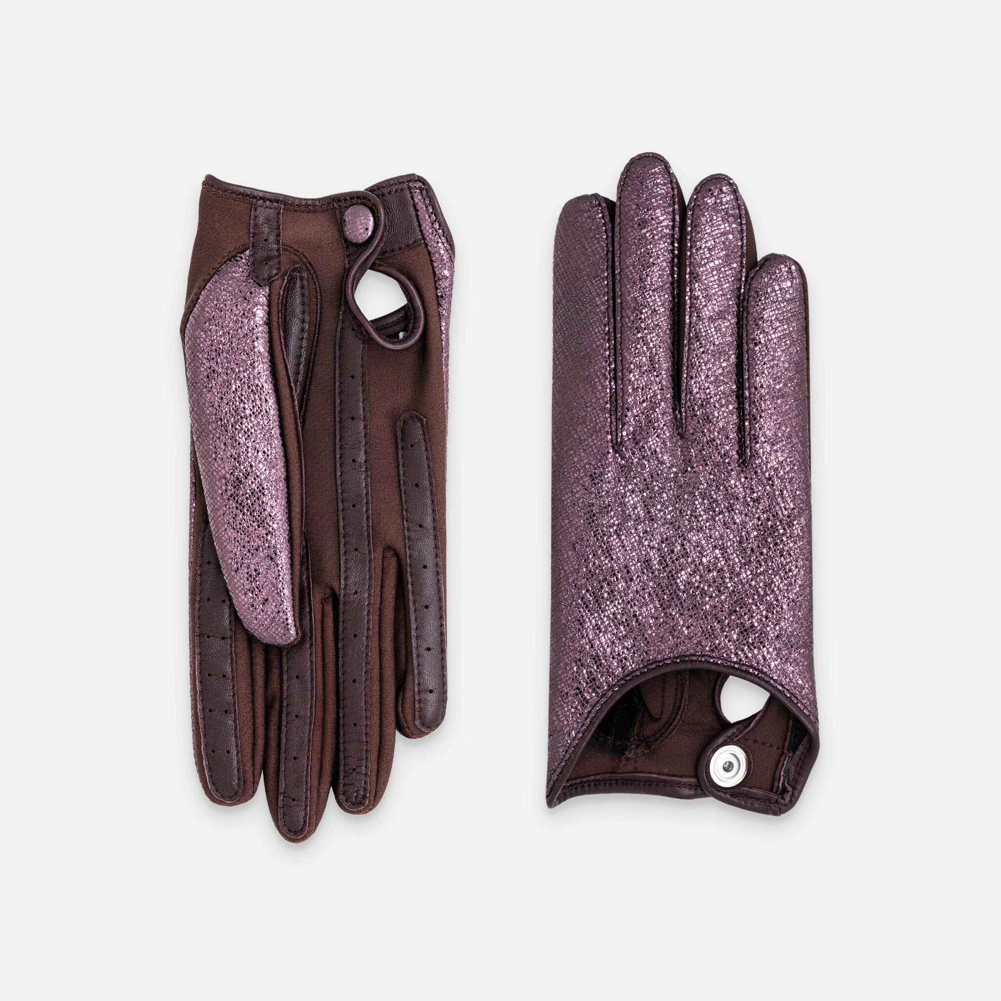 Gants flexicuir-agneau-spandex-100% soie-11153SN Gants taille unique femme Glove Story Bordeaux TU