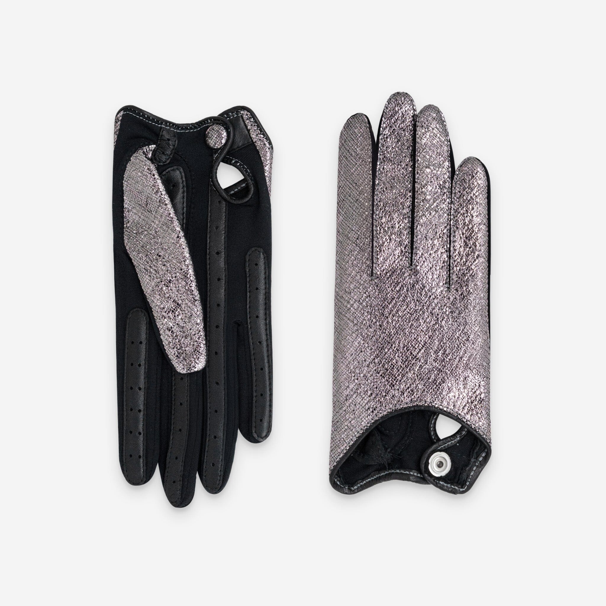 Gants flexicuir-agneau-spandex-100% soie-11153SN Gants taille unique femme Glove Story Silver TU