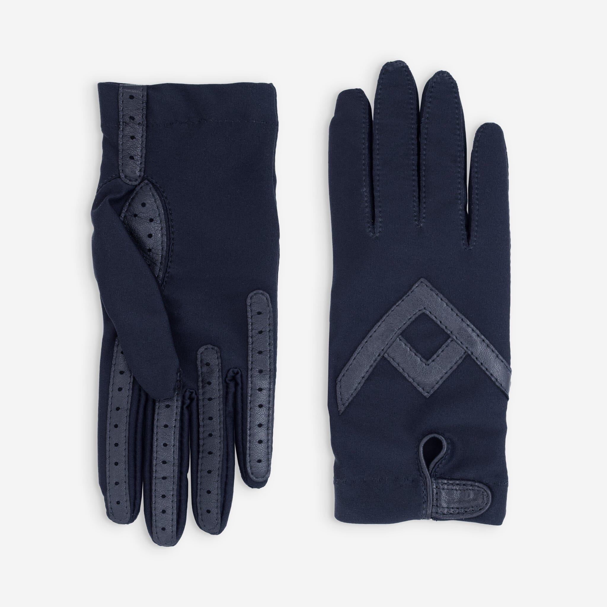 Gants flexicuir-spandex-non doublé-11018NF Gants taille unique femme Glove Story Deep Blue TU