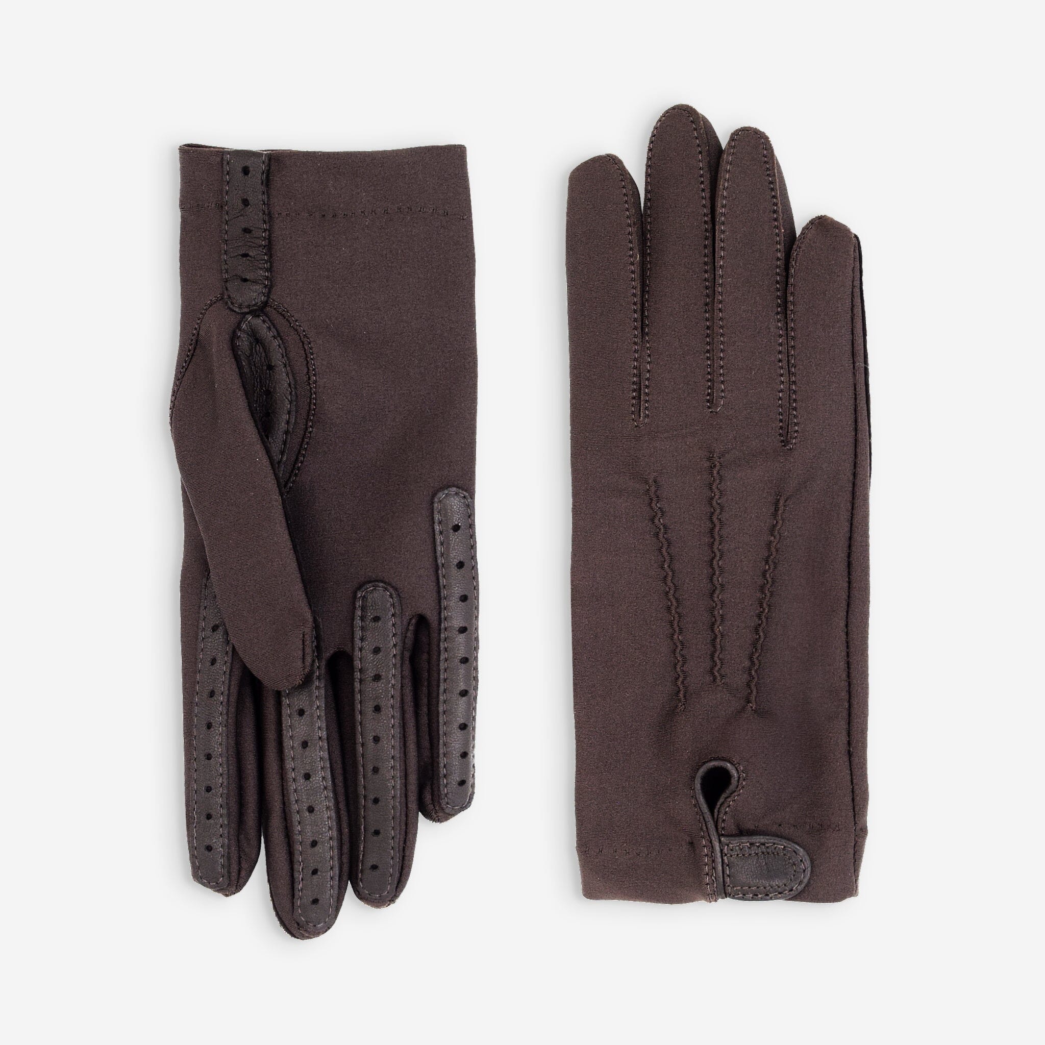 Gants flexicuir-spandex-non doublé-11022NF Gants taille unique femme Glove Story Choco TU