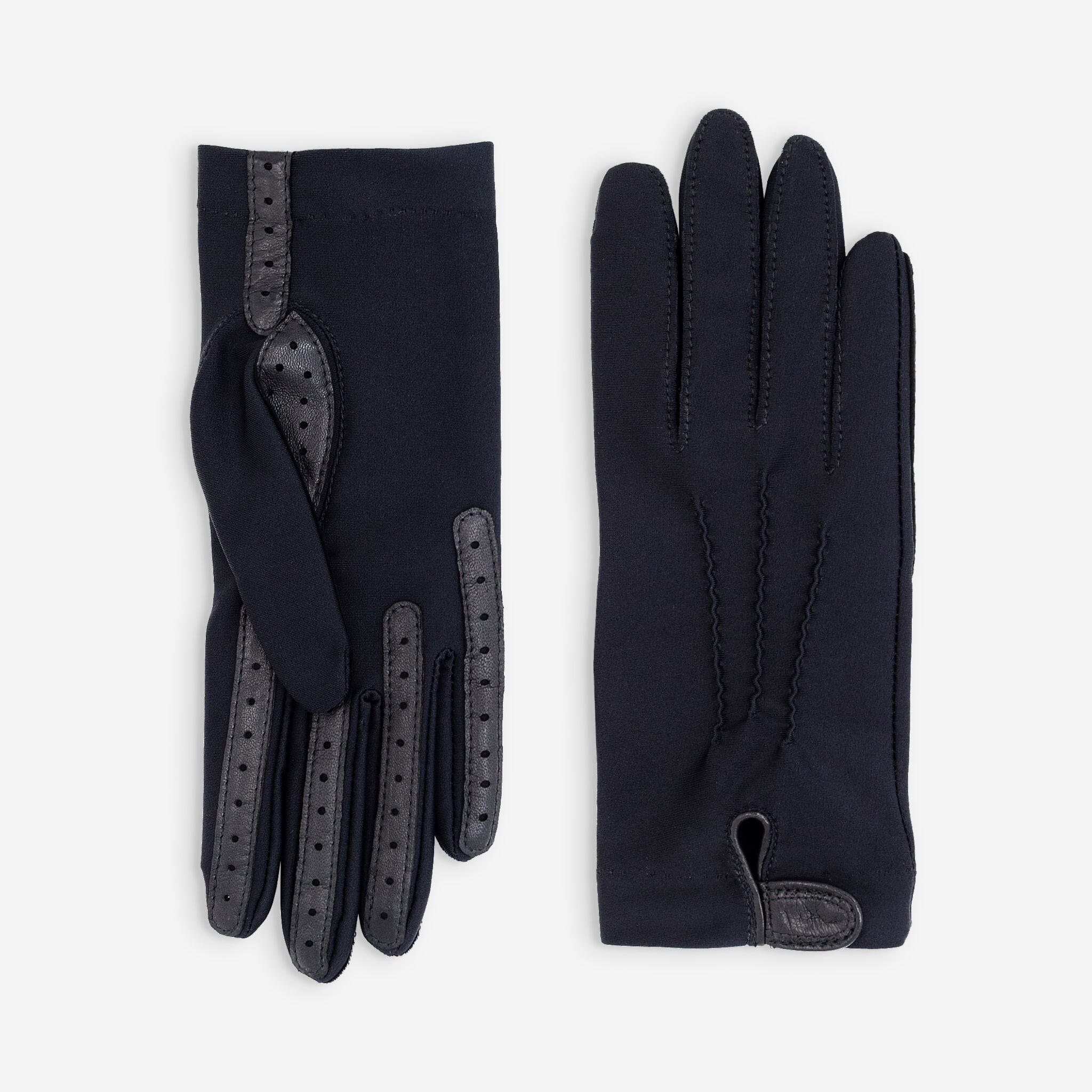 Gants flexicuir-spandex-non doublé-11022NF Gants taille unique femme Glove Story Noir TU