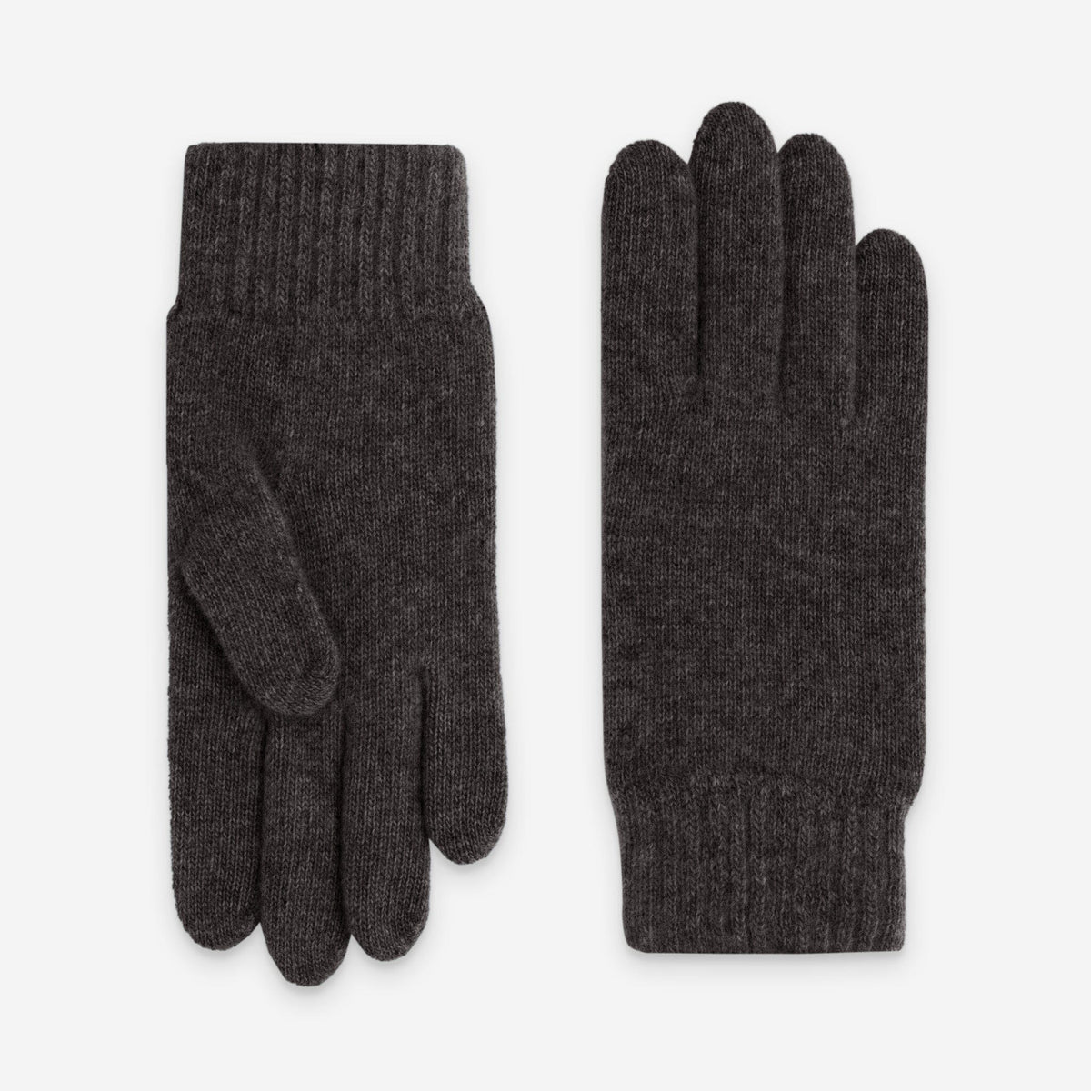 Gants homme 90% laine merino 10% cachemire-33003NF Gants laine homme Glove Story Choco TU