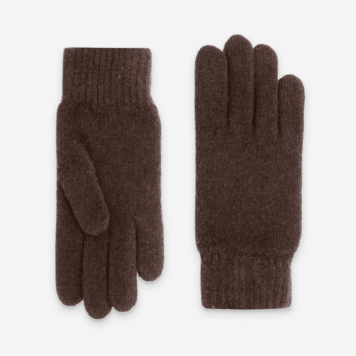 Gants homme 90% laine merino 10% cachemire-33003NF Gants laine homme Glove Story Chocolat TU