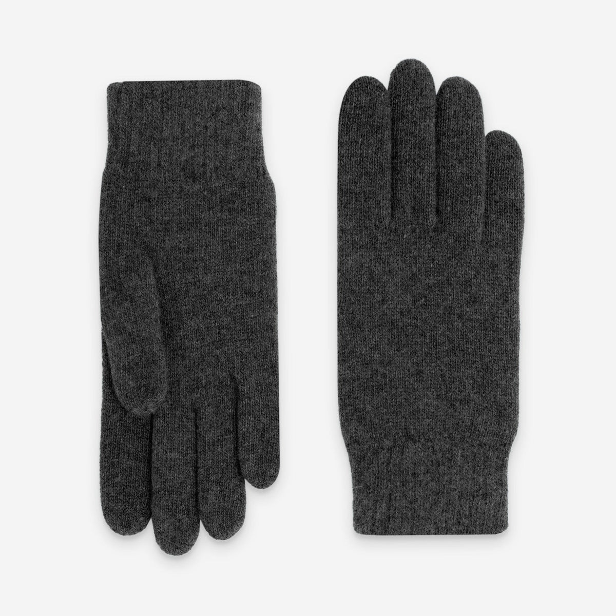 Gants homme 90% laine merino 10% cachemire-33003NF Gants laine homme Glove Story Gris Fonce TU