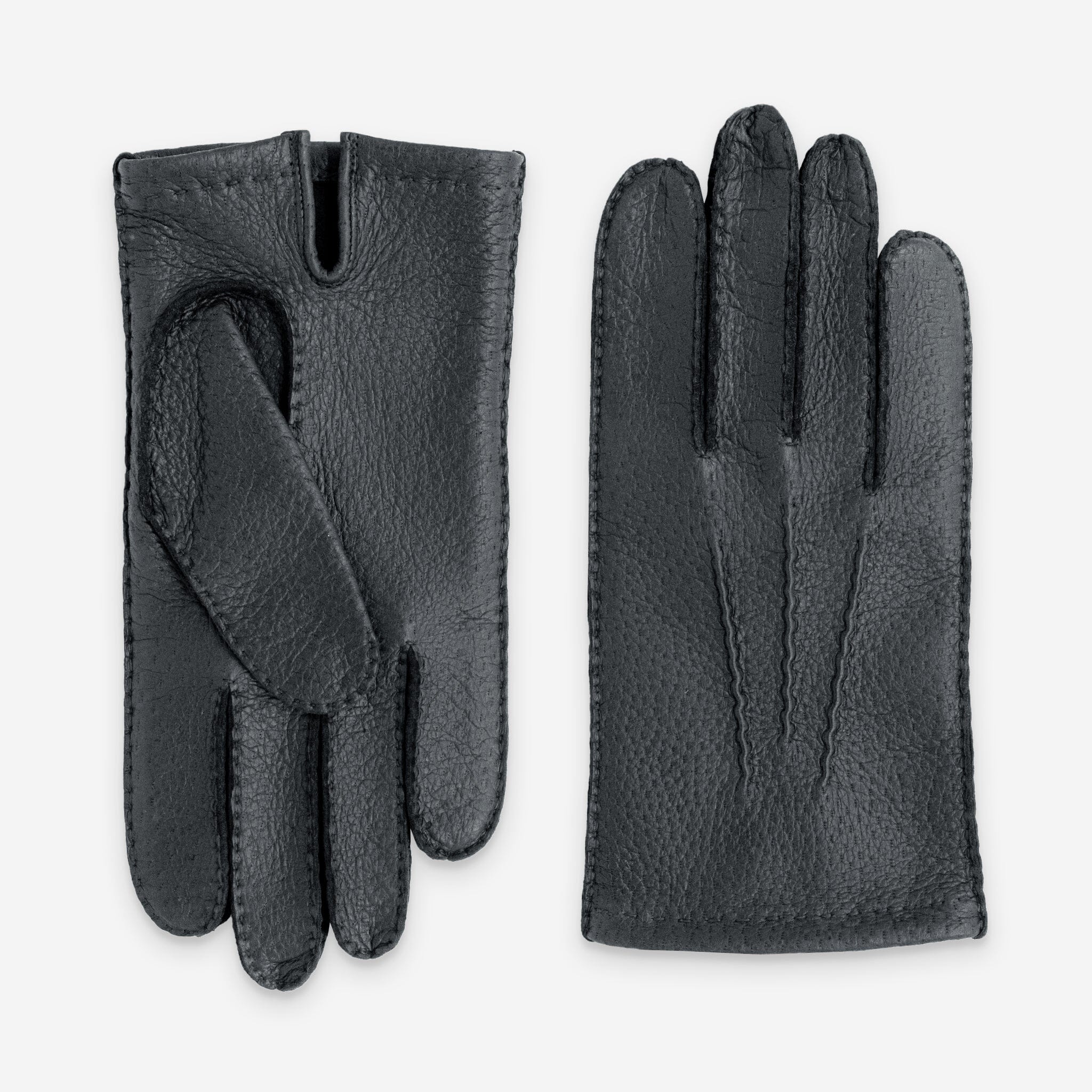 Gants Homme Pecari non double-22045NF Gants cuir homme prestige Glove Story Gris 7.5