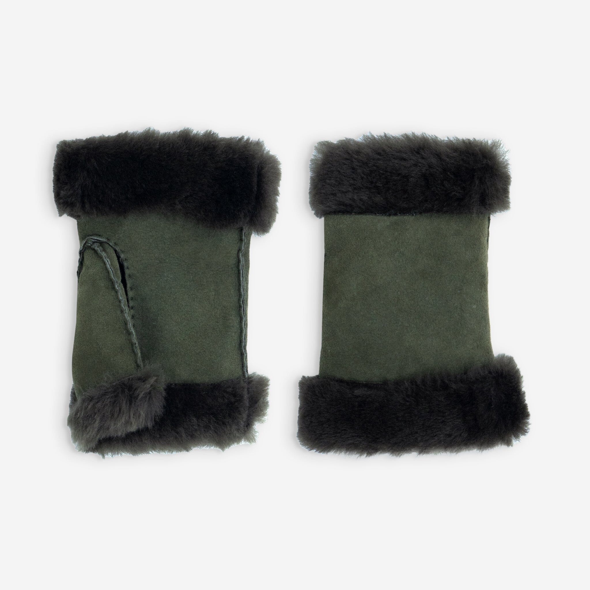 Mitaine cuir-100% mouton-21470SH Gants cuir femme prestige Glove Story Khaki 6.5