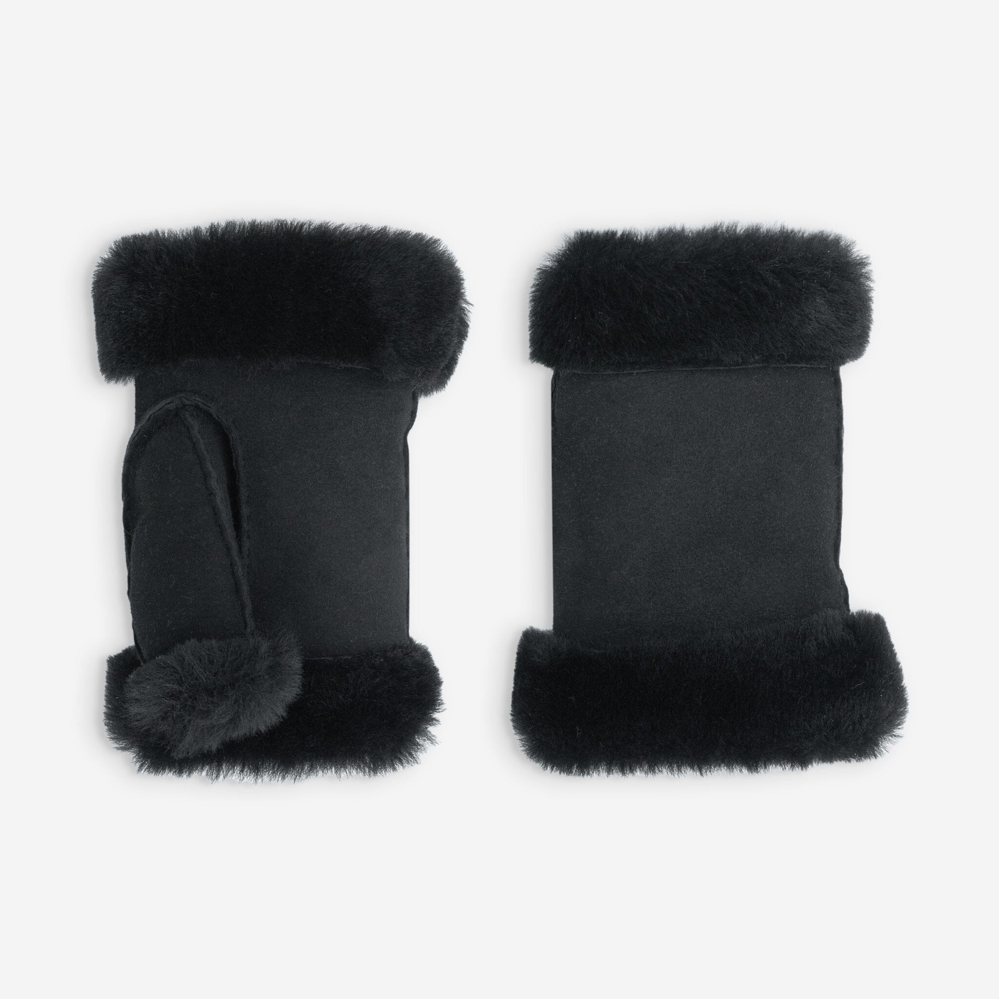 Mitaine cuir-100% mouton-21470SH Gants cuir femme prestige Glove Story Noir 6.5