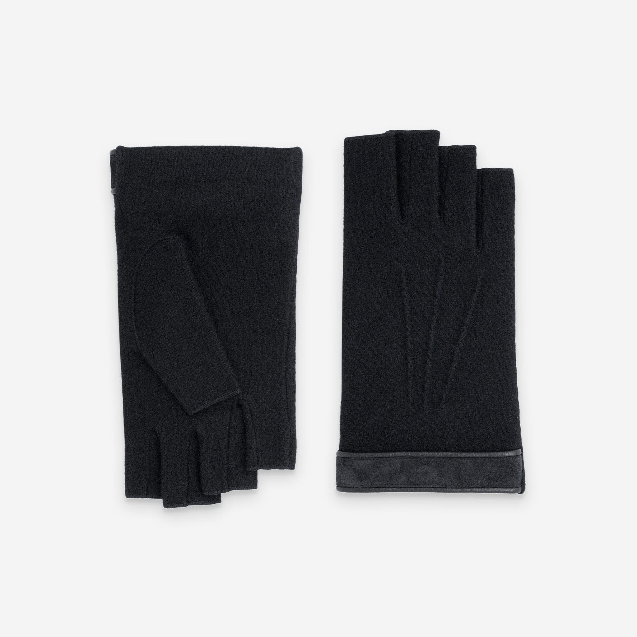 Mitaines 80% laine 20% nylon-32010NF Gants laine homme Glove Story Noir TU