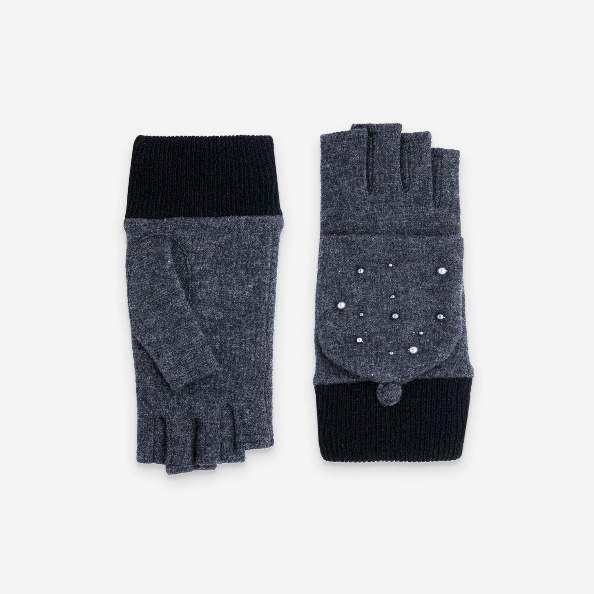 Mitaines laine-80% laine-20% nylon-Tactile-31158NF Gants laine femme Glove Story Gris TU