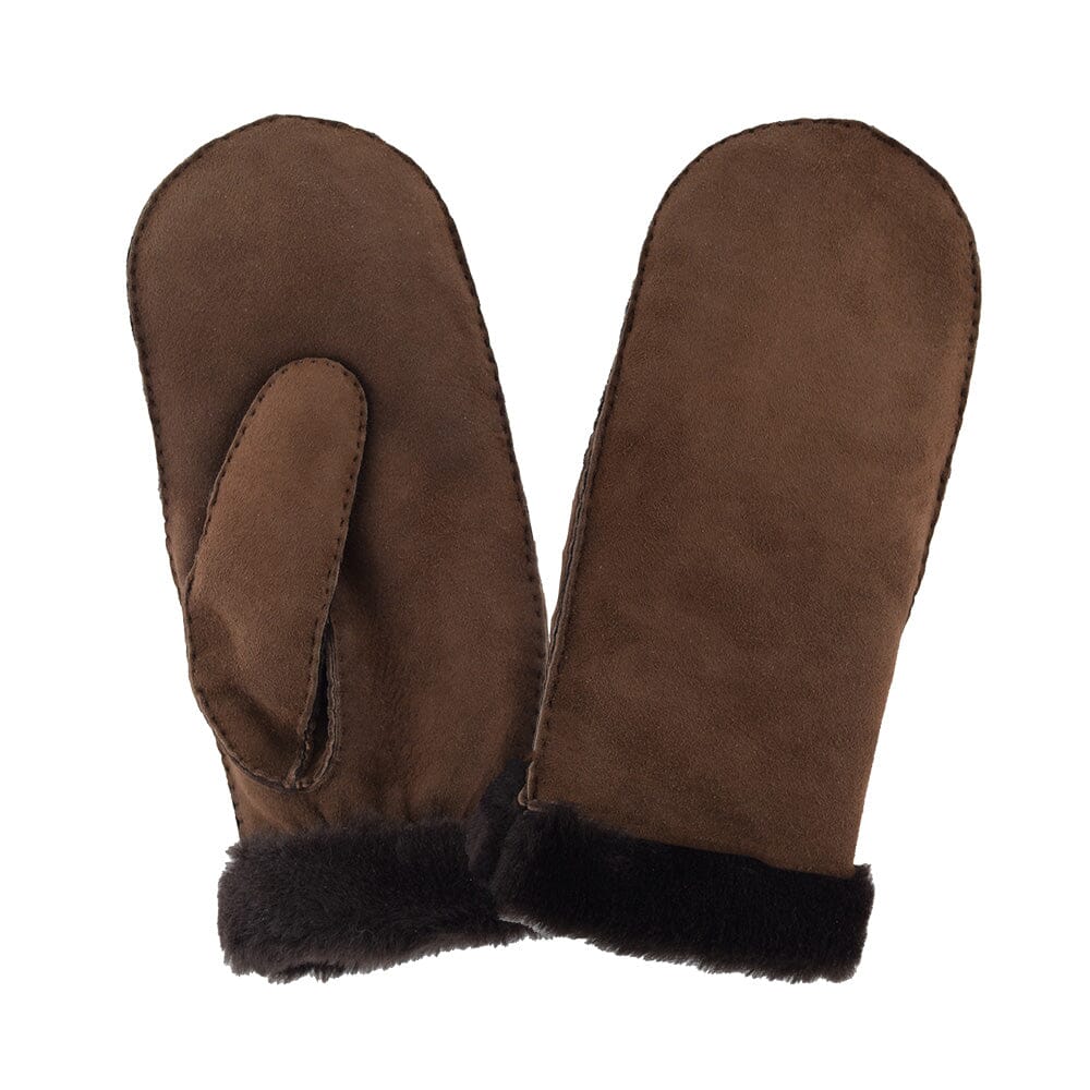 Moufles Femme En Peau De Mouton Véritable - Chaudes, Douces, Taille Unique, Style Classique Hiver