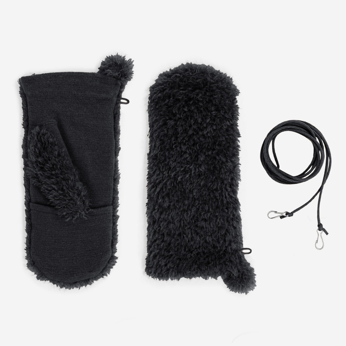 Moufles femme 100% polyester - 31196NF Gants laine femme Glove Story Noir TU