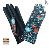 Gant Femme Imprimé Fleurs Tactile Gant Glove Story Fleur Rouge TU 18% Elastomère-82%Polyamide / 100% Polyester
