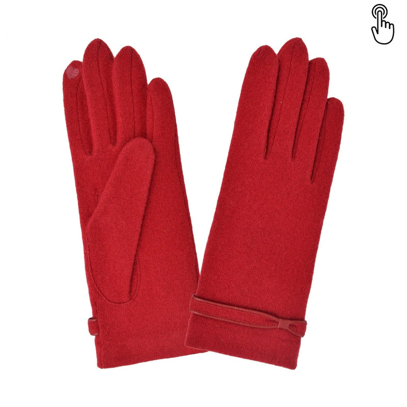 Gant laine femme strap papillon TACTILE Gant Glove Story Rouge TU Tissus 80% laine-20% nylon