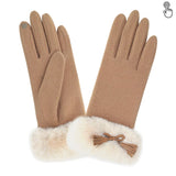 Gants 80% laine 20% nylon-Tactile-31168NF Gants Glove Story Camel TU 