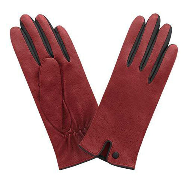 Gants cuir agneau-100% polyester (microfibre)-52594MI Gant Glove Story Rouge/Noir 6.5 