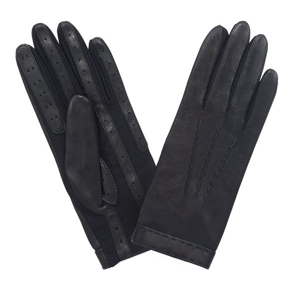 Gants flexicuir-agneau-spandex-100% laine-12002TR Gant Glove Story Noir M 