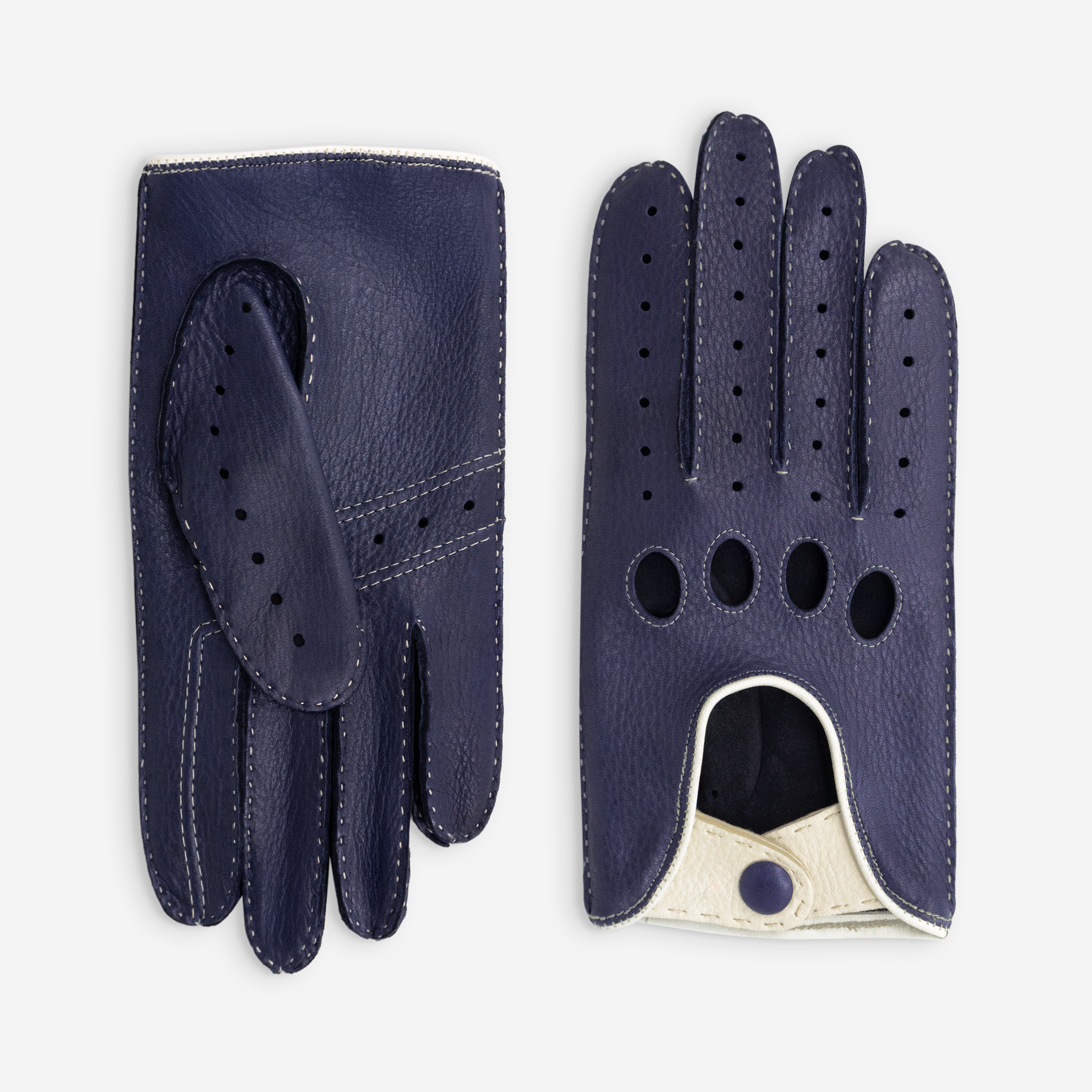 Gants de conduite cuir cerf-non doublé-22115NF