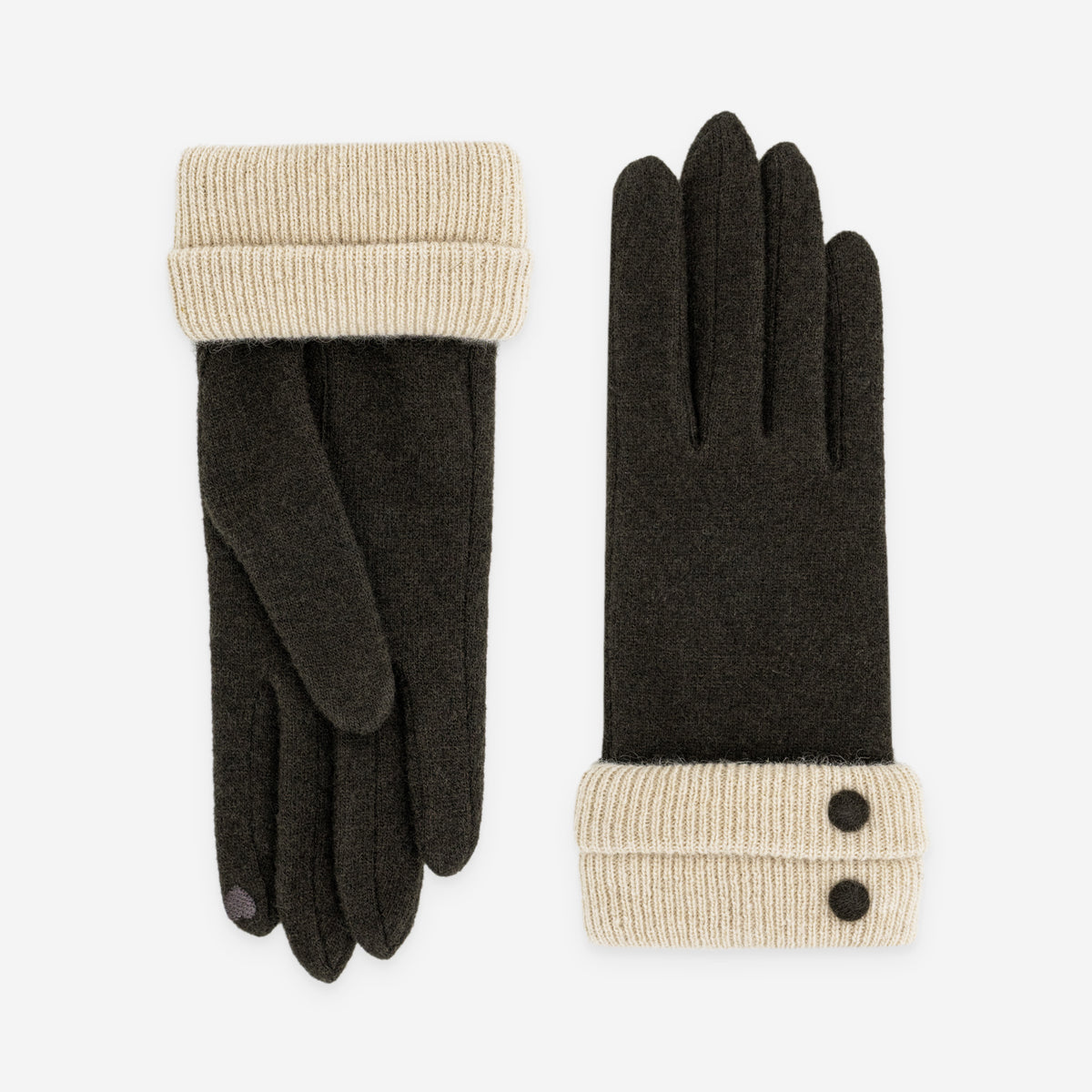 Gants femme  80% laine 20% nylon- Tactile- 31195NF