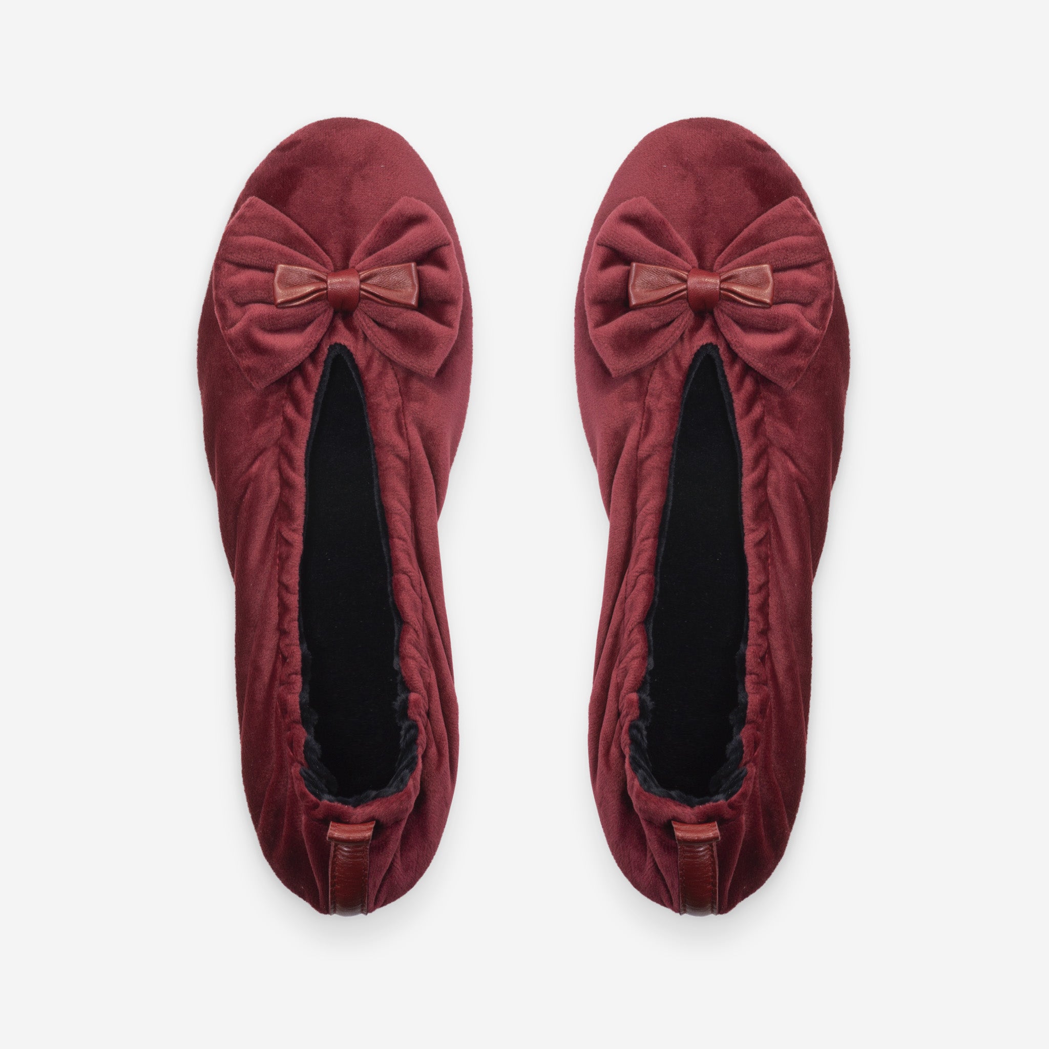 Ballerines d'intérieur en velours-CF0140 Ballerines d'interieur femme Glove Story Bordeaux S (35/36) 
