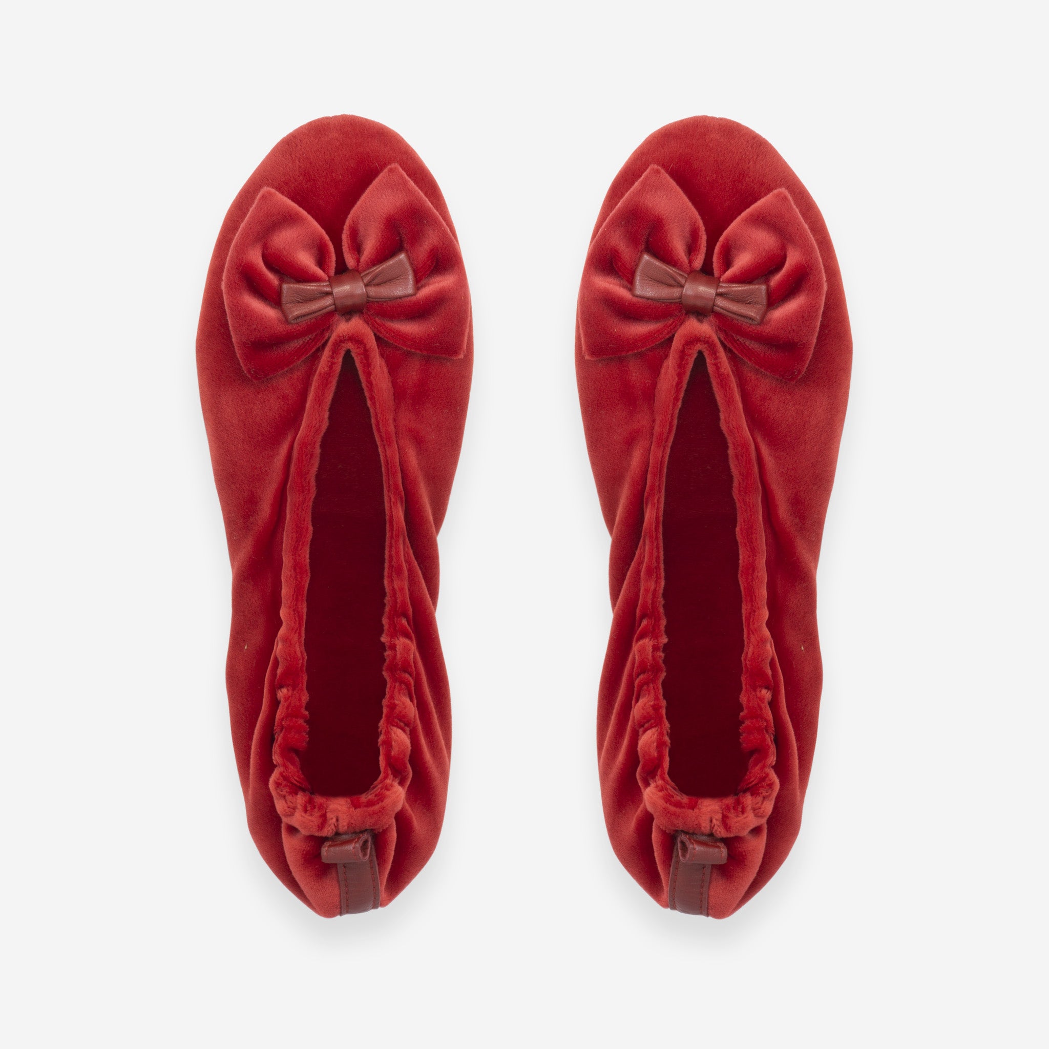 Ballerines d'intérieur en velours-CF0140 Ballerines d'interieur femme Glove Story Rouge S (35/36) 