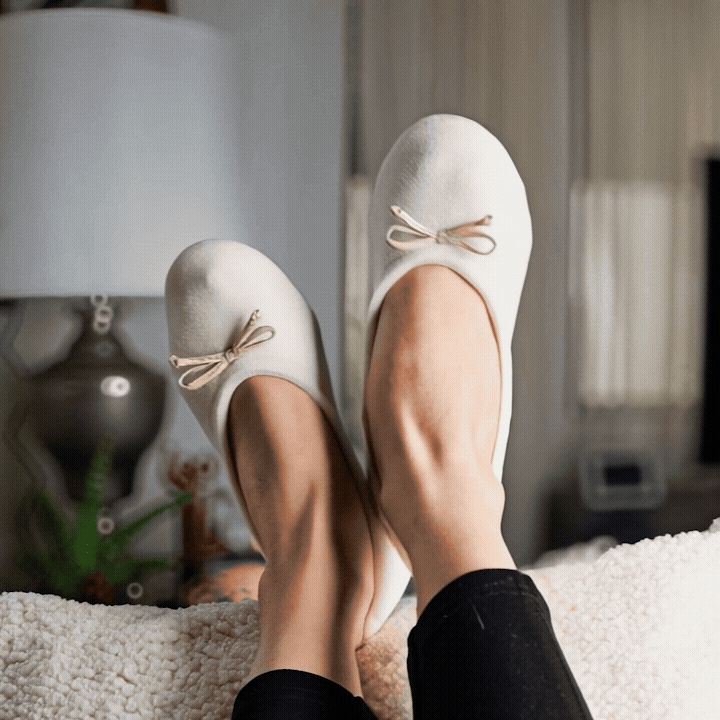 Ballerines d'intérieur en velours-CF0141 Ballerines d'interieur femme Glove Story 