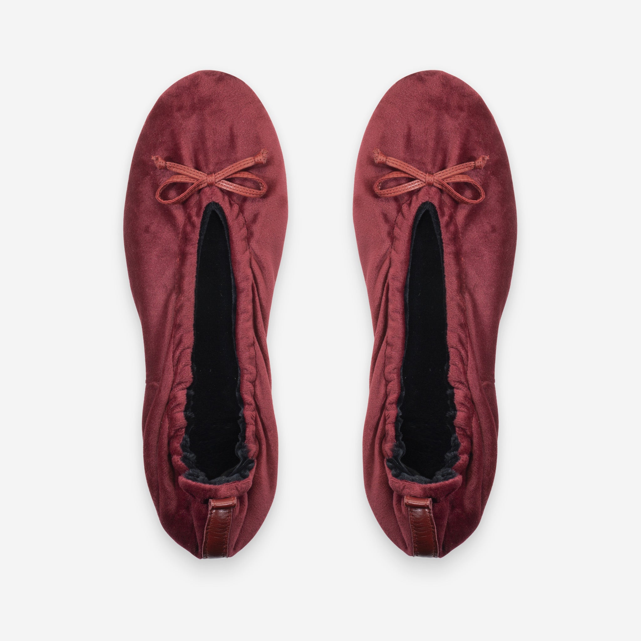 Ballerines d'intérieur en velours-CF0141 Ballerines d'interieur femme Glove Story Bordeaux S (35/36) 