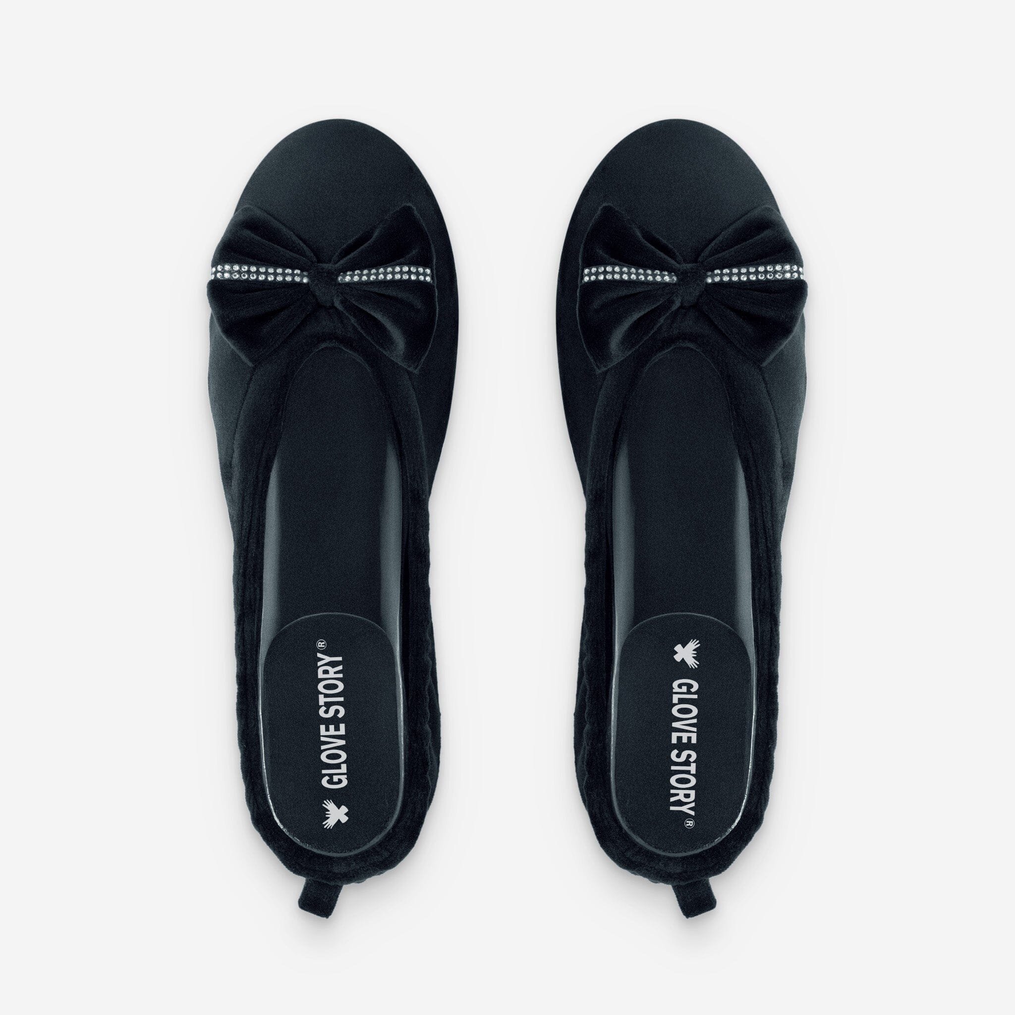 Ballerines d'intérieur en velours-CF0149 Ballerines d'interieur femme Glove Story Noir S (35/36) 