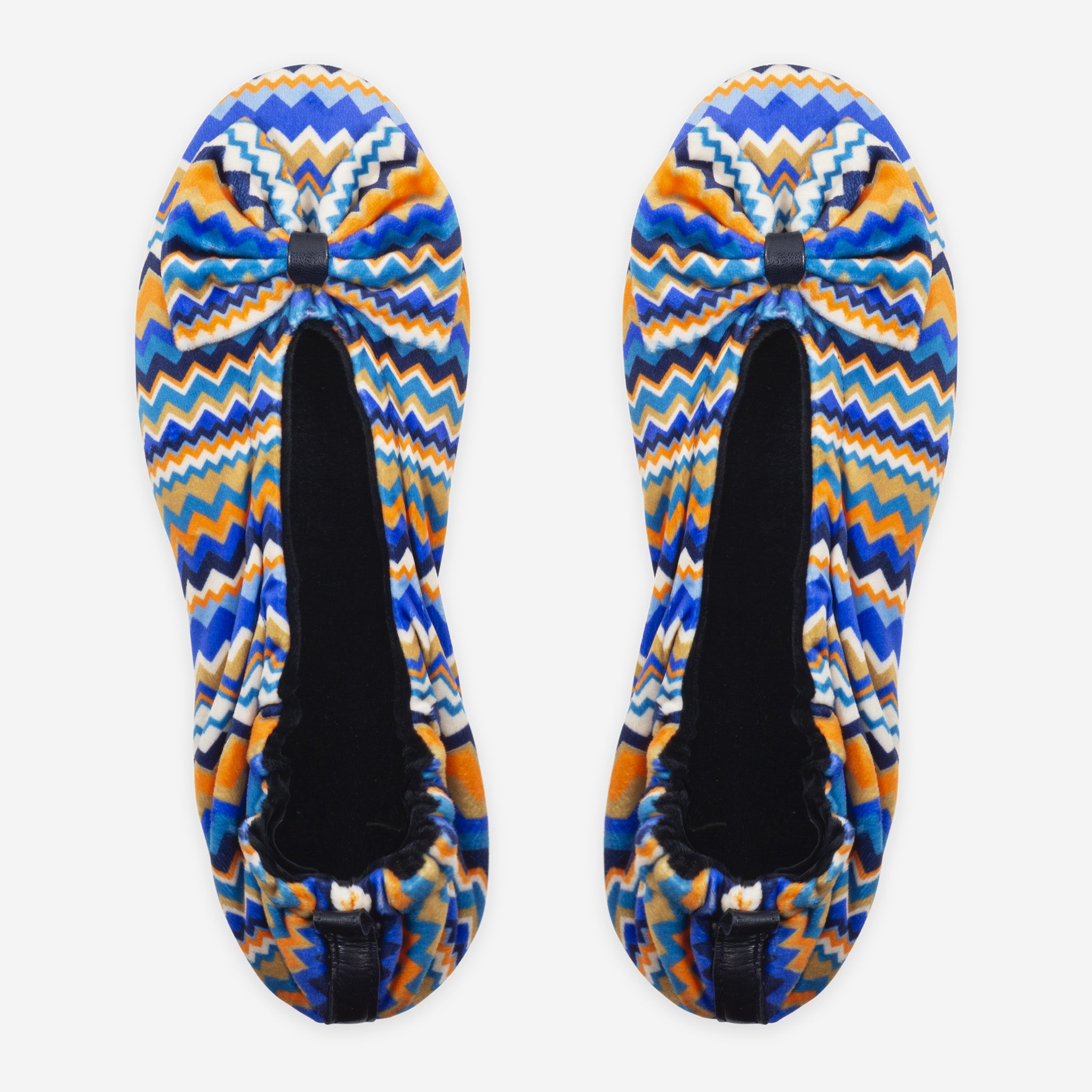 Ballerines d'intérieur en velours imprimé-CF0146 Ballerines d'interieur femme Glove Story Rayures S (35/36) 
