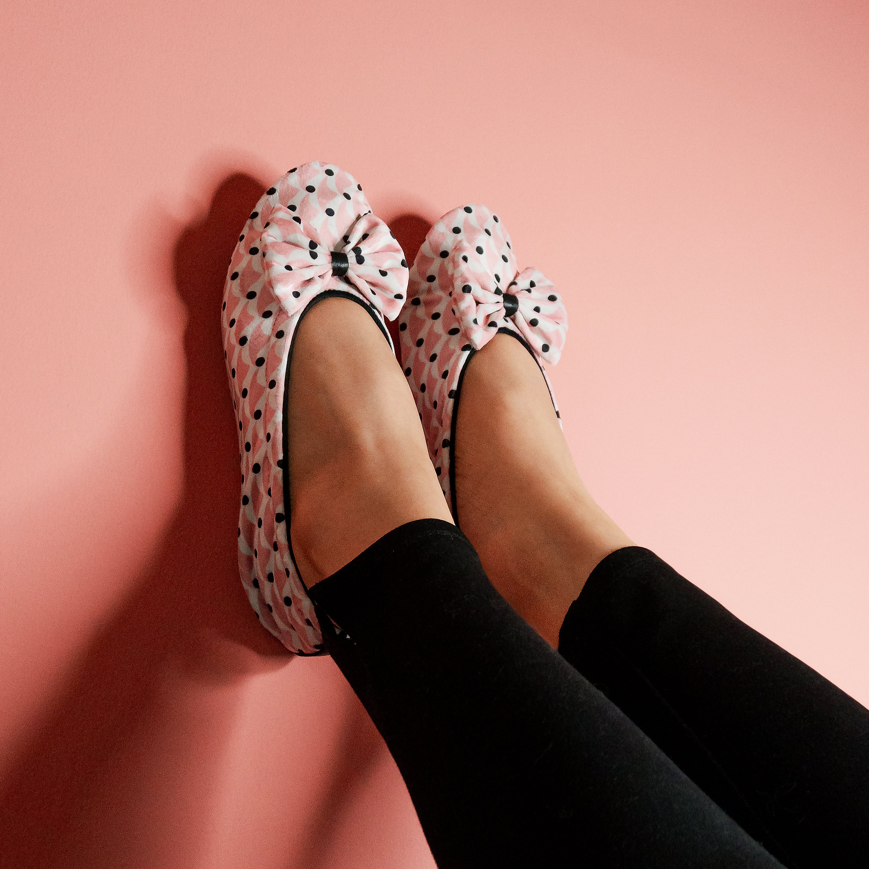 Ballerines d'intérieur en velours imprimé-CF0147 Ballerines d'interieur femme Glove Story 