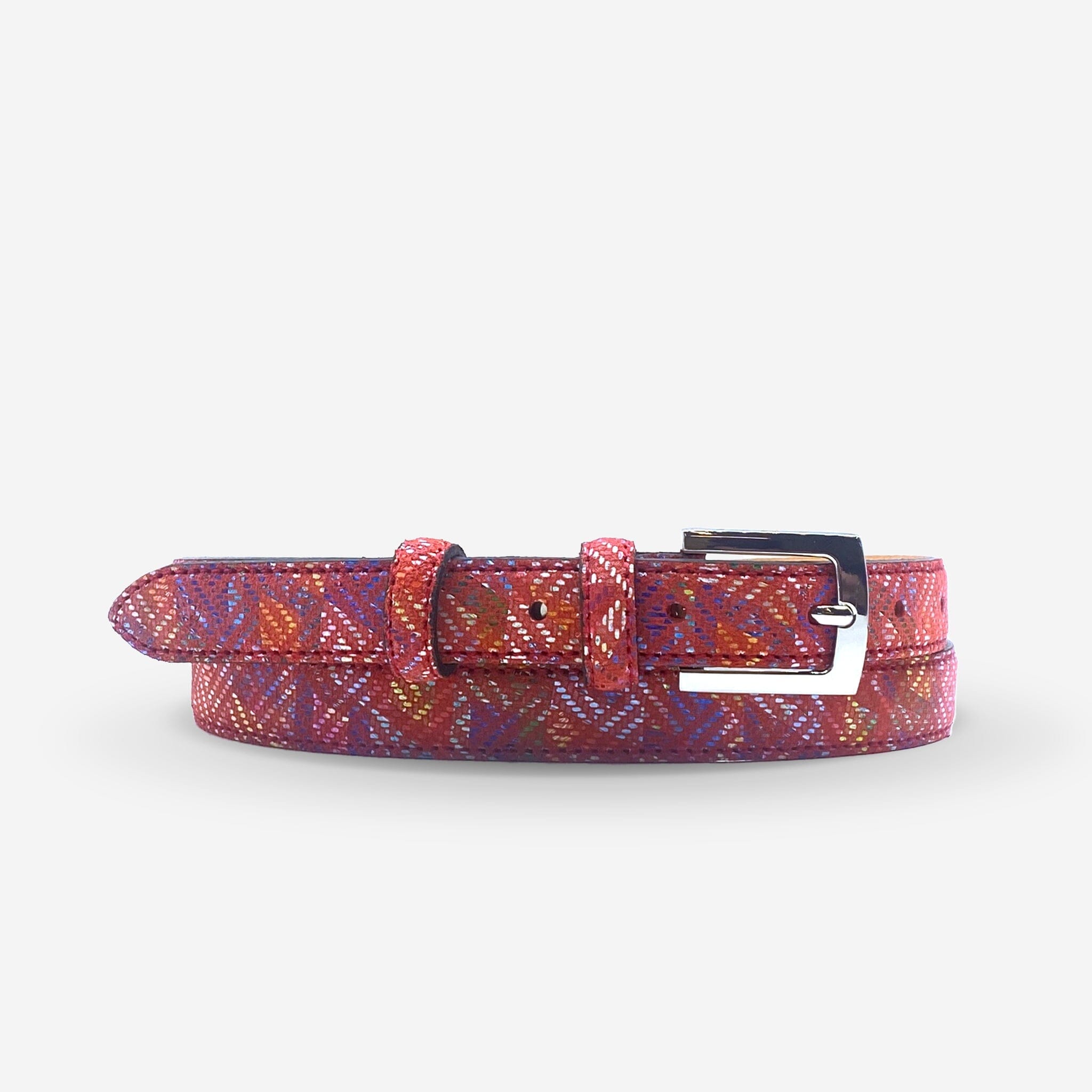 Ceinture cuir de vachette femme-Largeur 20mm-CTF002 Ceintures femme Glove Story ROUGE 85/100 - 20 