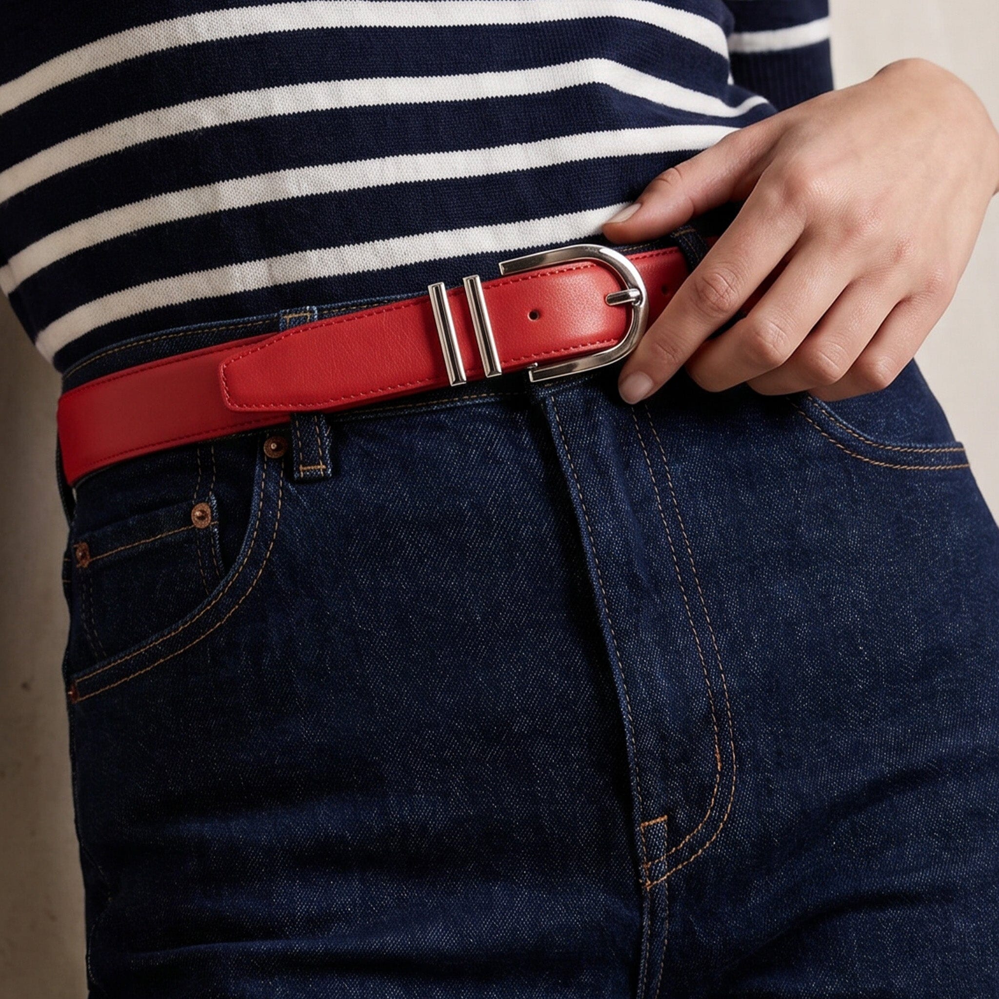 Ceinture cuir de vachette femme-Largeur 25mm-CTF008 Ceintures femme Glove Story 