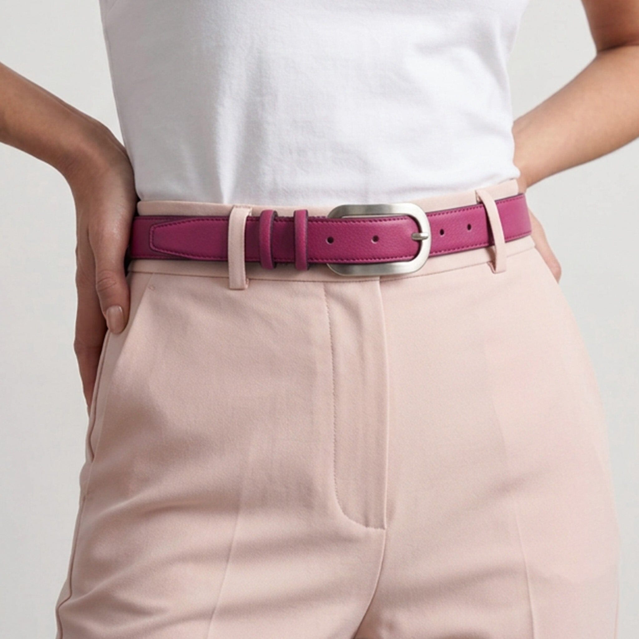 Ceinture cuir de vachette femme-Largeur 25mm-CTF037 Ceintures femme Glove Story 