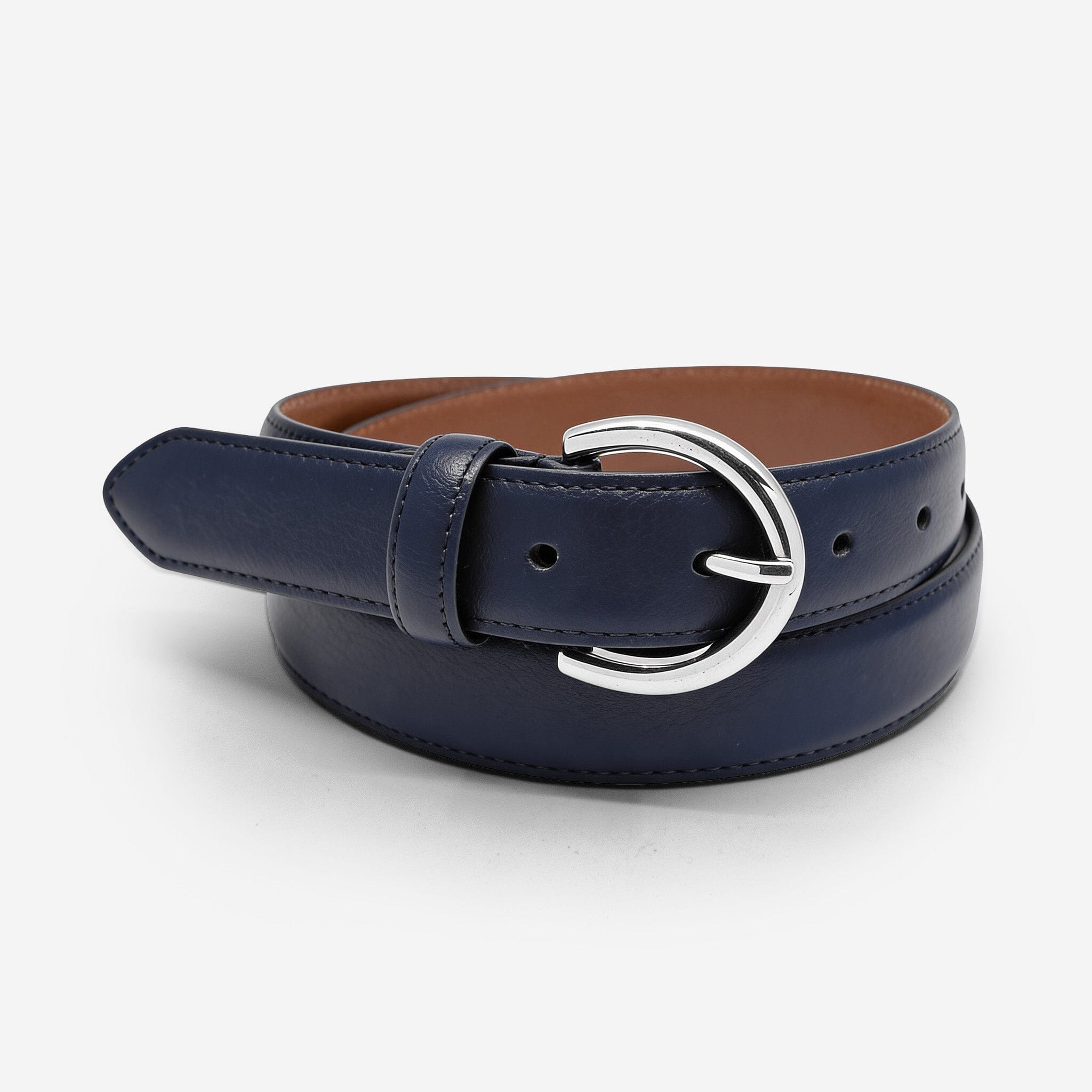 Ceinture cuir de vachette femme-Largeur 30mm-CTF062 Ceintures femme Glove Story Bleu 85/100 