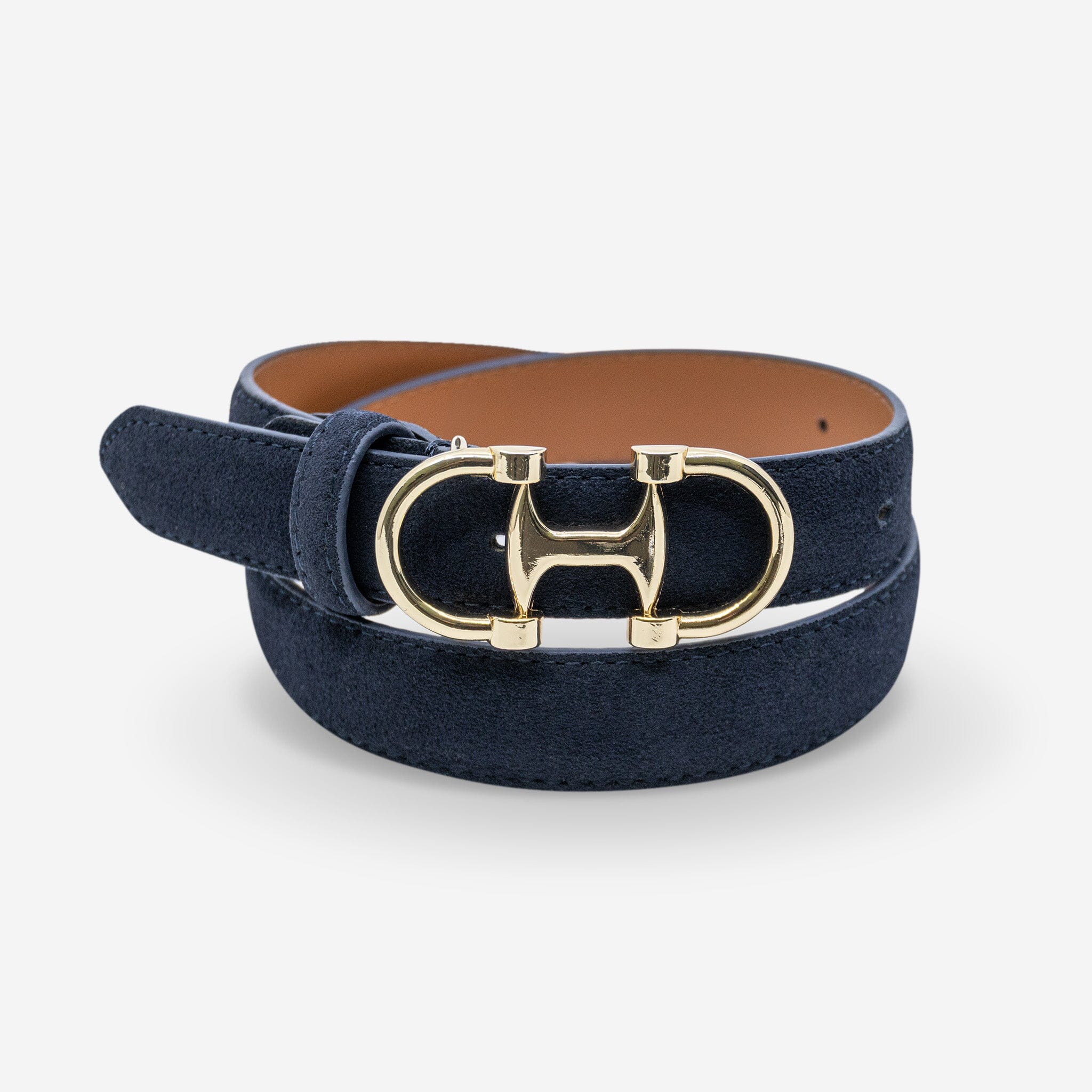 Ceinture cuir de vachette femme-Largeur 30mm-CTF063 Ceintures femme Glove Story Bleu 85/100 