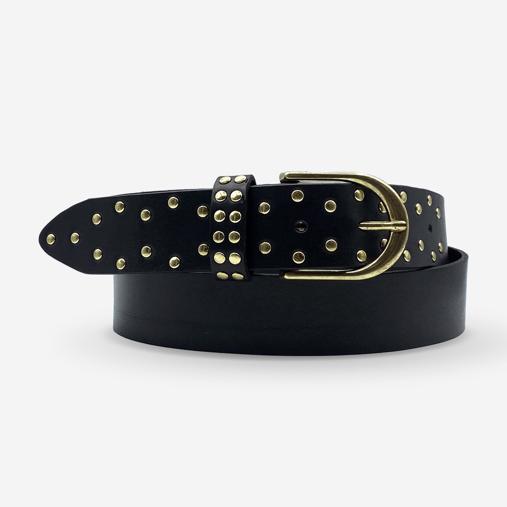 Ceinture cuir de vachette femme-Largeur 35mm-CTF057 Ceinture Glove Story NOIR 85/100 - 20 