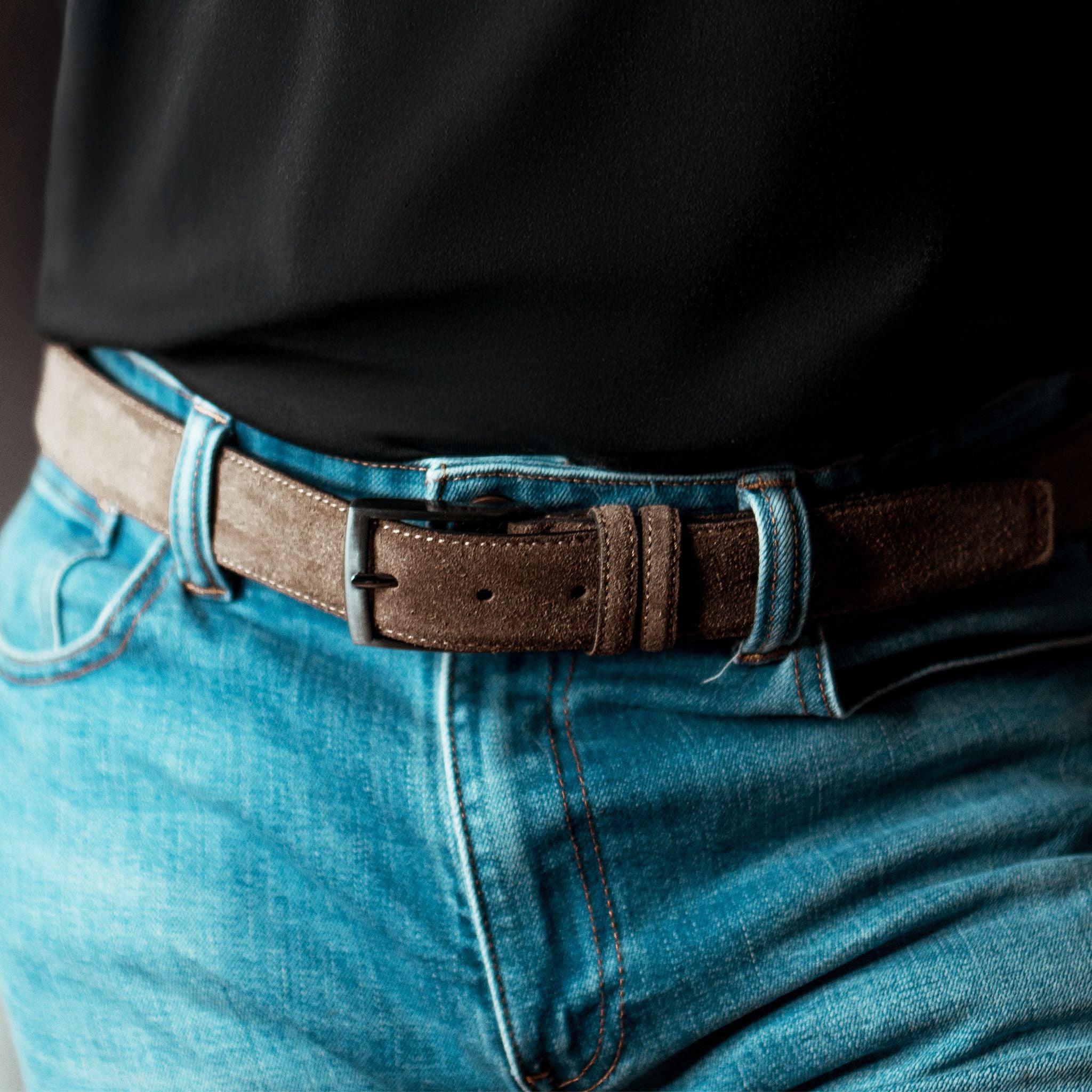 Ceinture cuir de vachette homme-Largeur 35mm-CT041 Ceintures homme Glove Story 