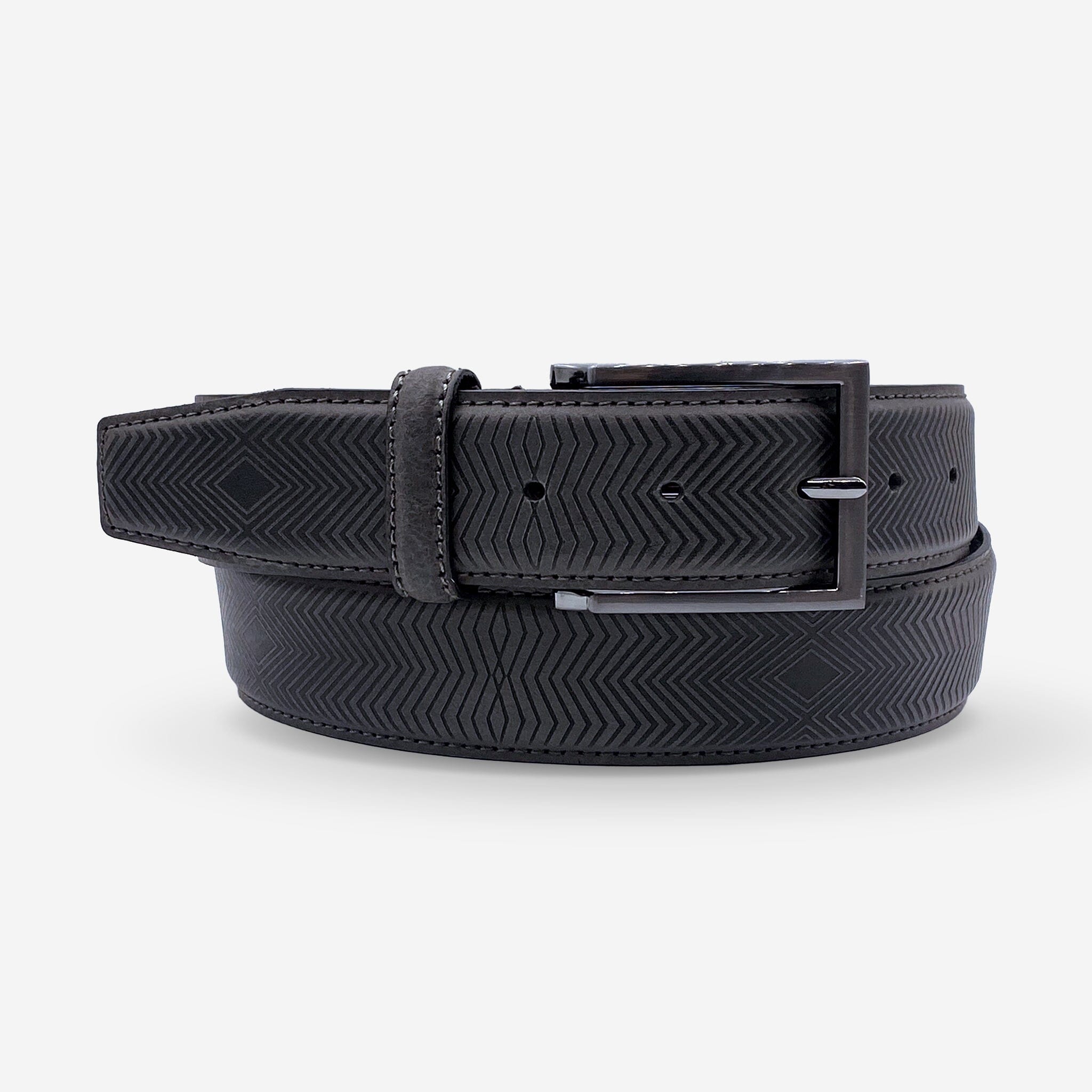 Ceinture cuir de vachette homme-Largeur 35mm-CT065 Ceinture Glove Story GRIS 100/115 - 35 