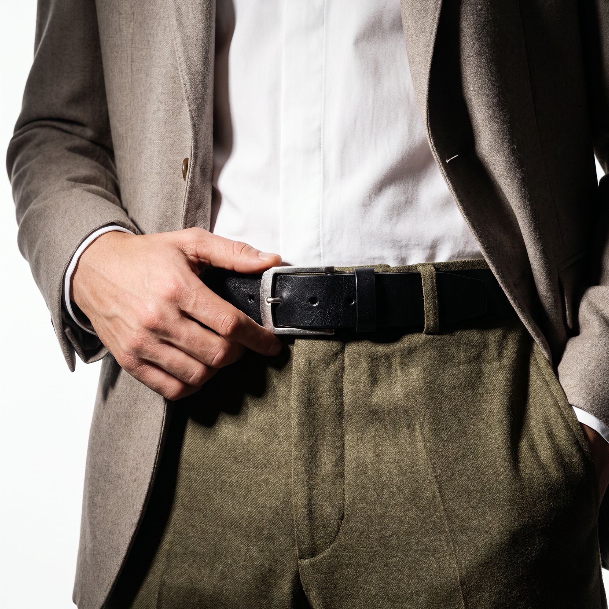 Ceinture cuir de vachette homme-Largeur 40mm-CT050 Ceintures homme Glove Story 