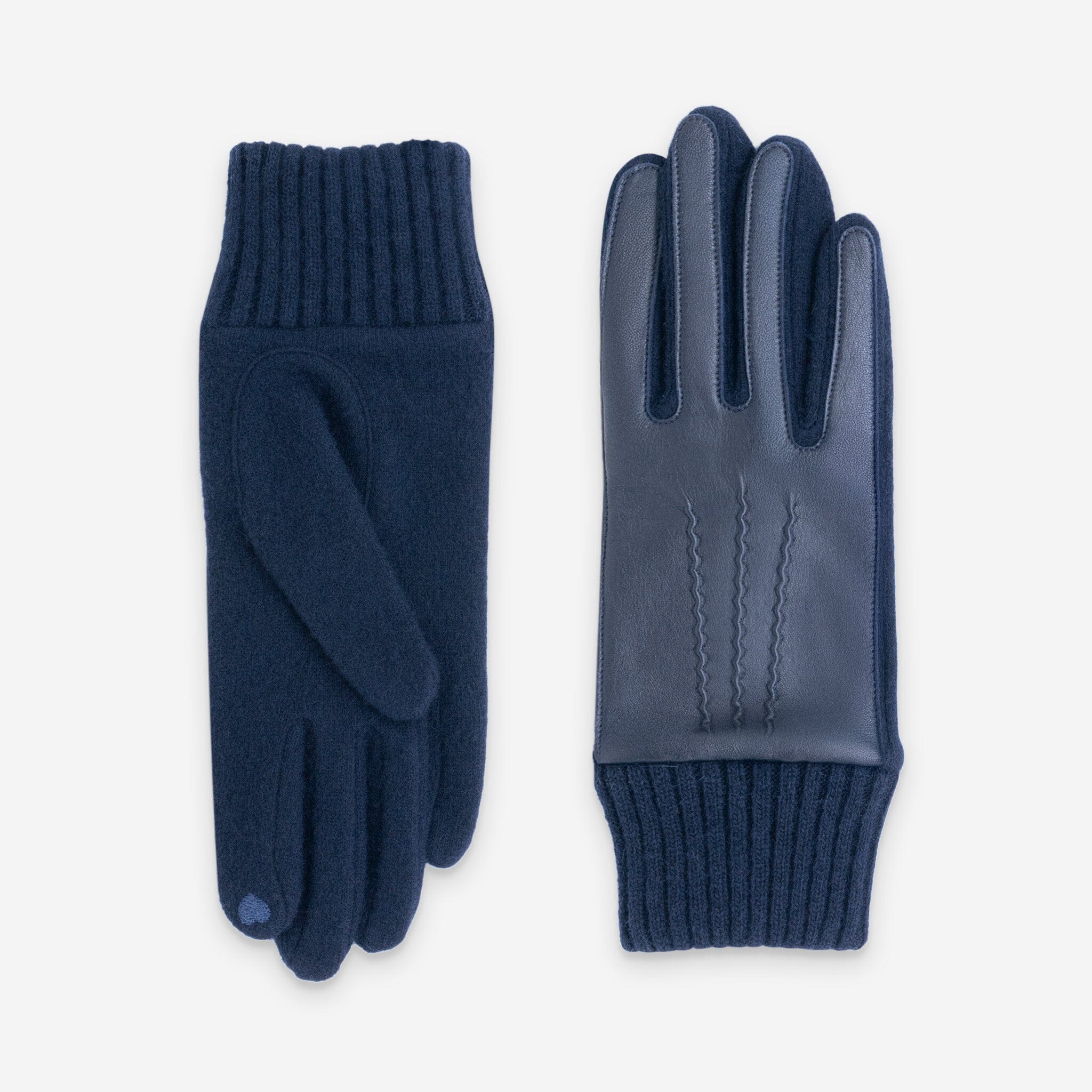 Gants 80% laine 20% nylon-Dessus cuir-Tactile-31181NF Gants laine femme Glove Story Deep Blue TU 