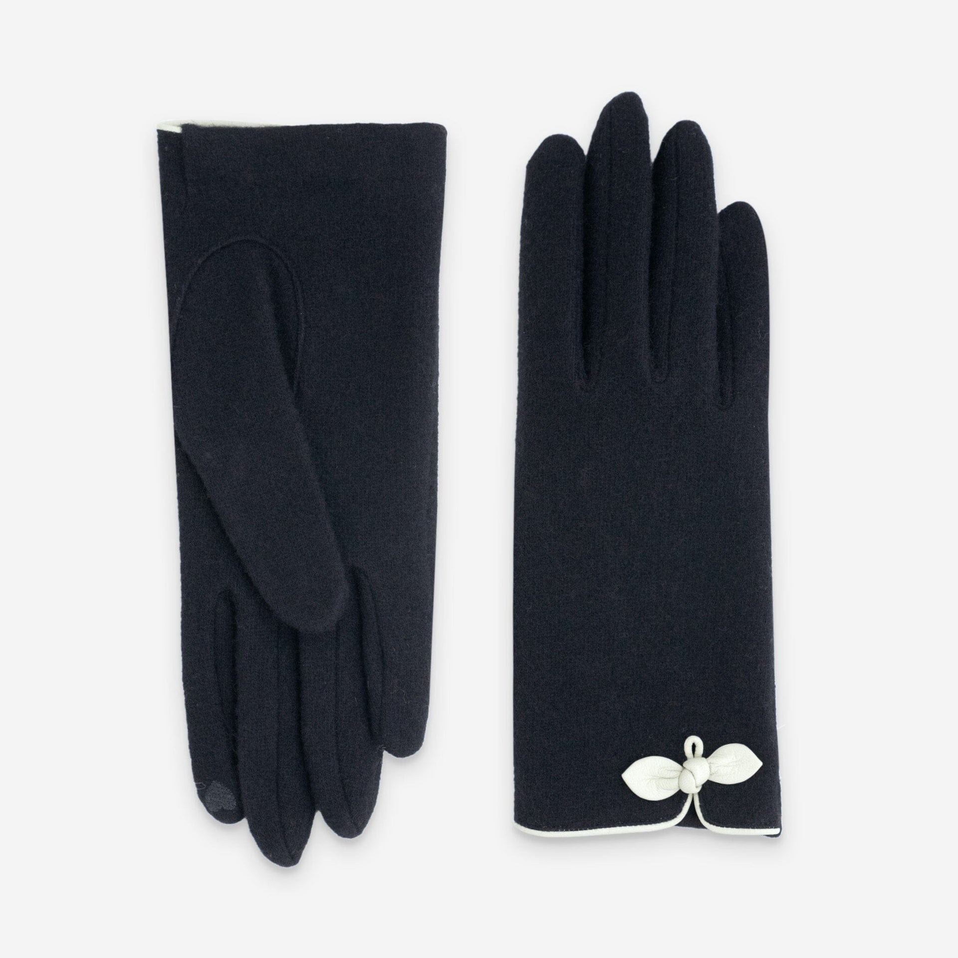 Handschuhe 80% Wolle 20% Nylon - Touchscreen