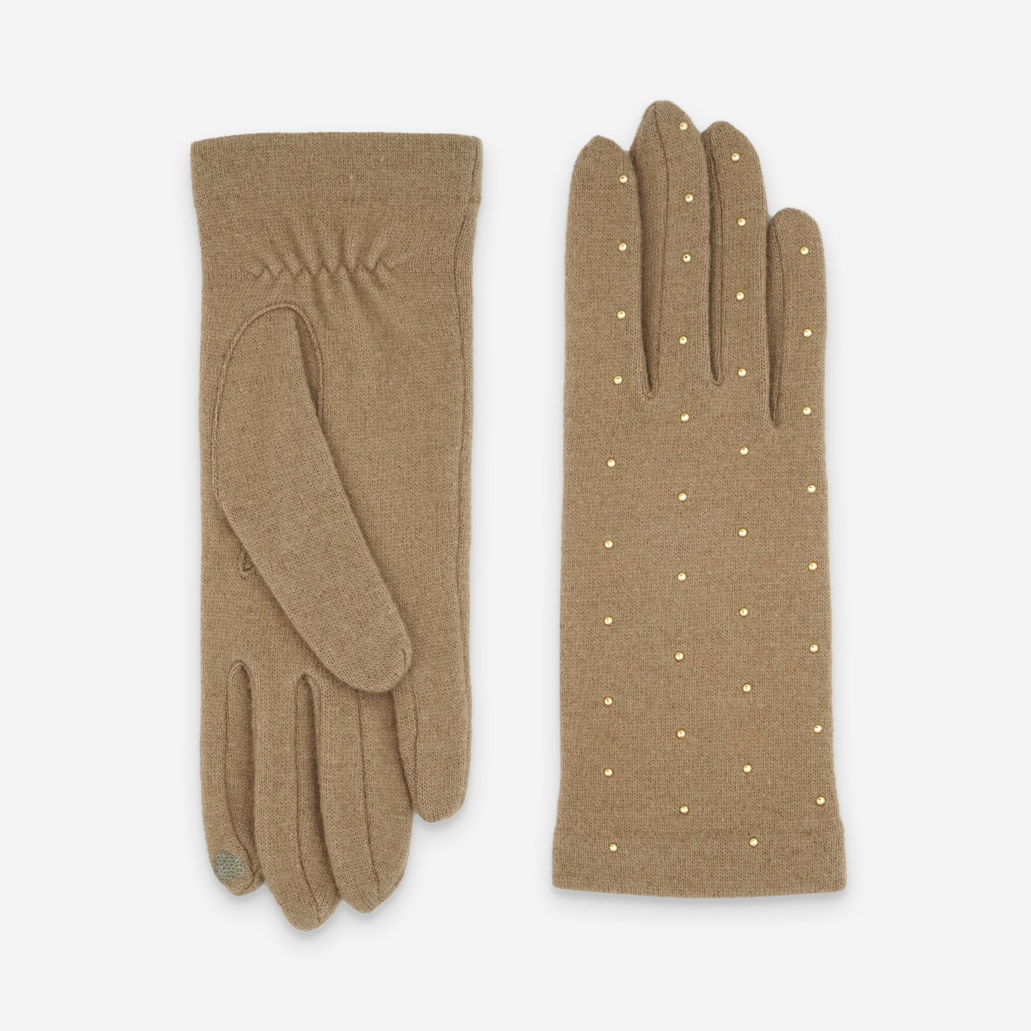 Gants 80% laine 20% nylon-Tactile-31137NF Gants laine femme Glove Story Camel TU 